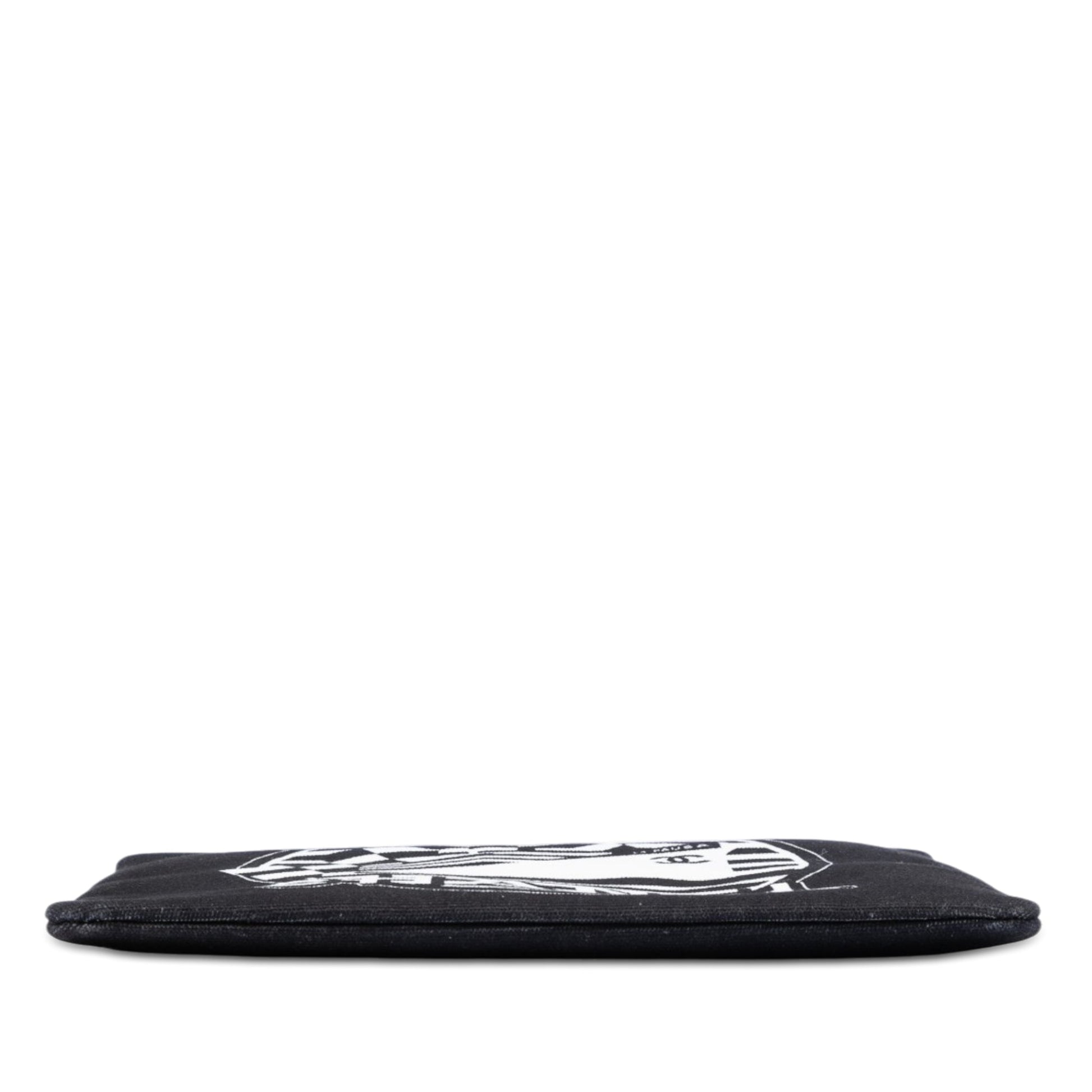 Chanel Medium Canvas La Pausa Zip O Case Clutch