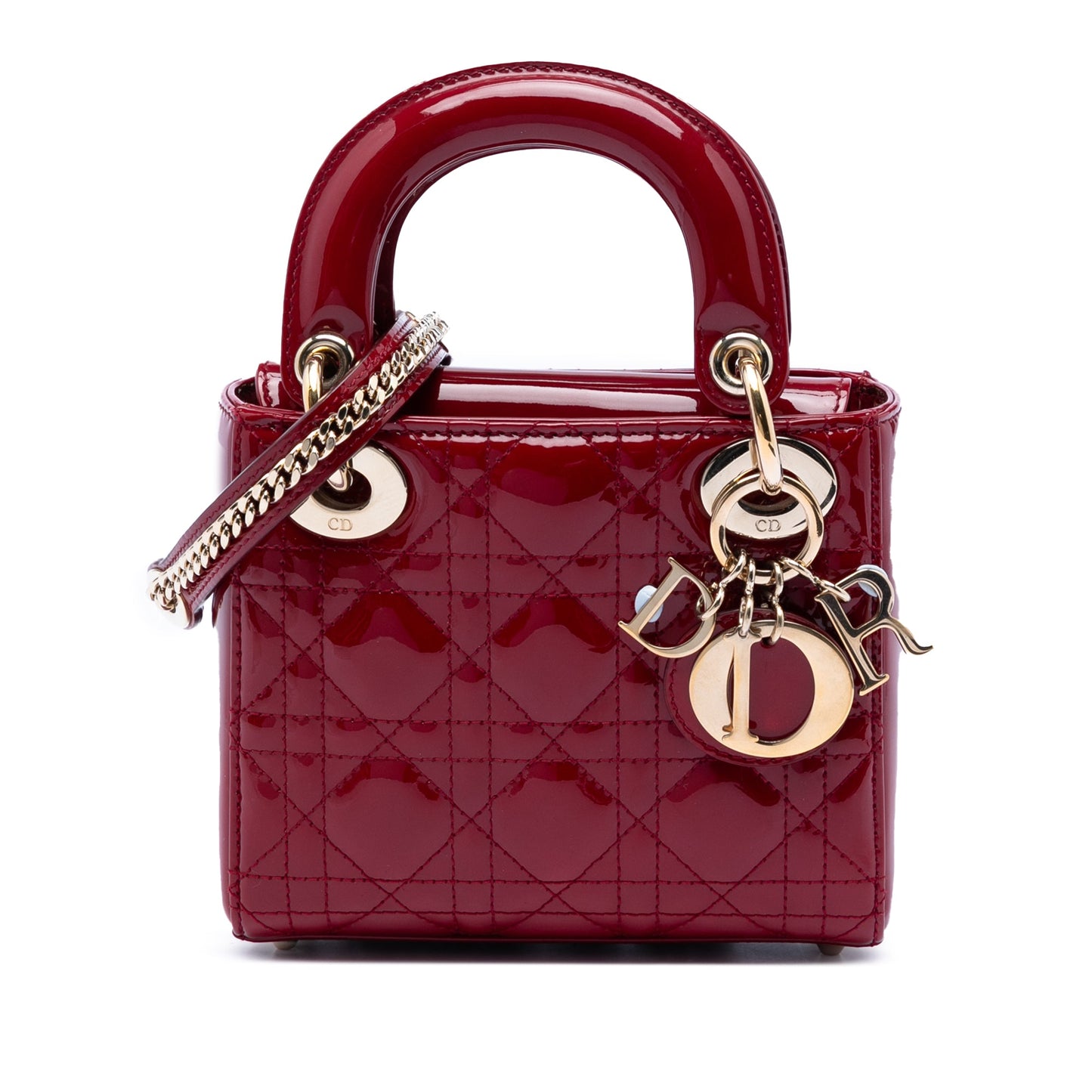 Dior Mini Patent Cannage Lady Dior