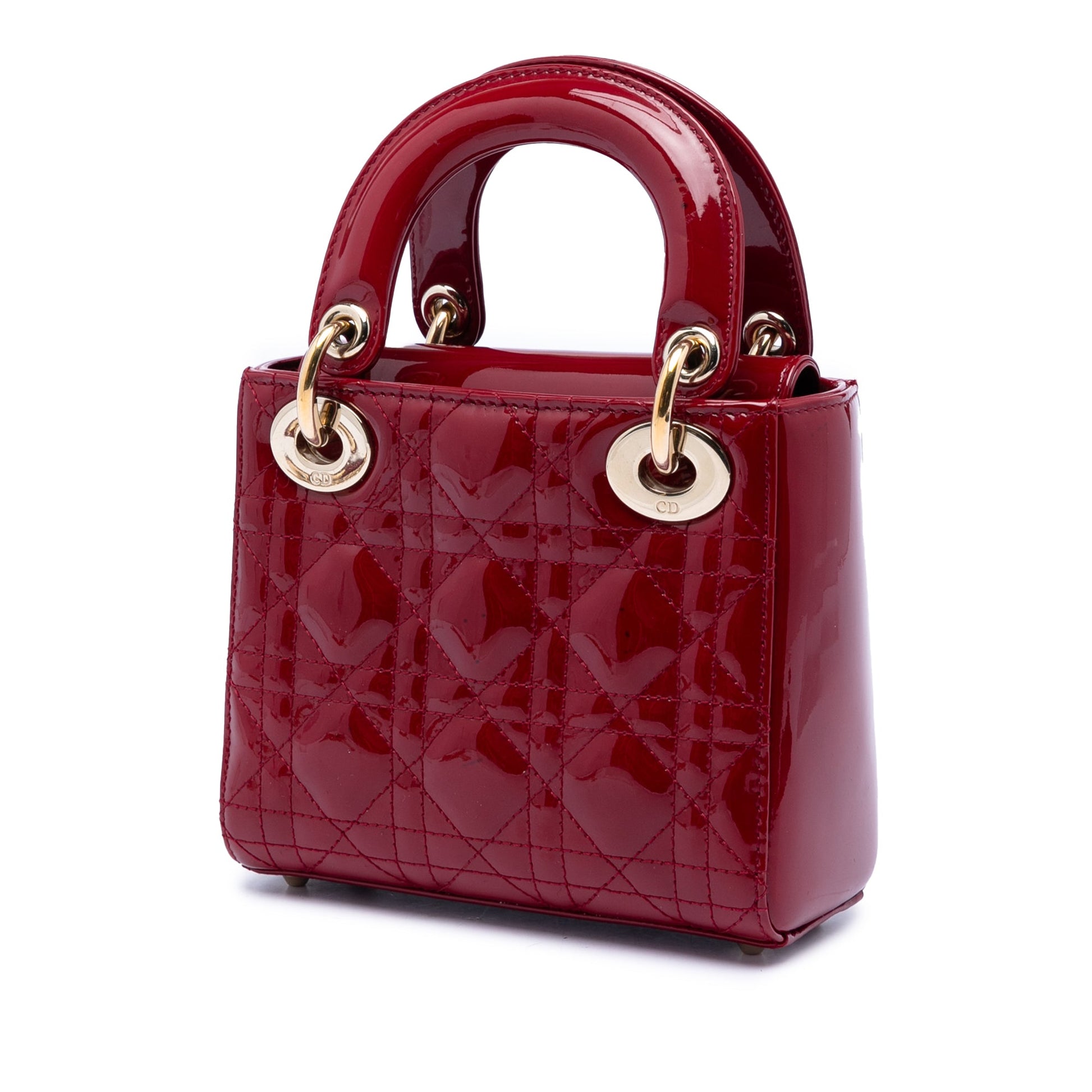Dior Mini Patent Cannage Lady Dior