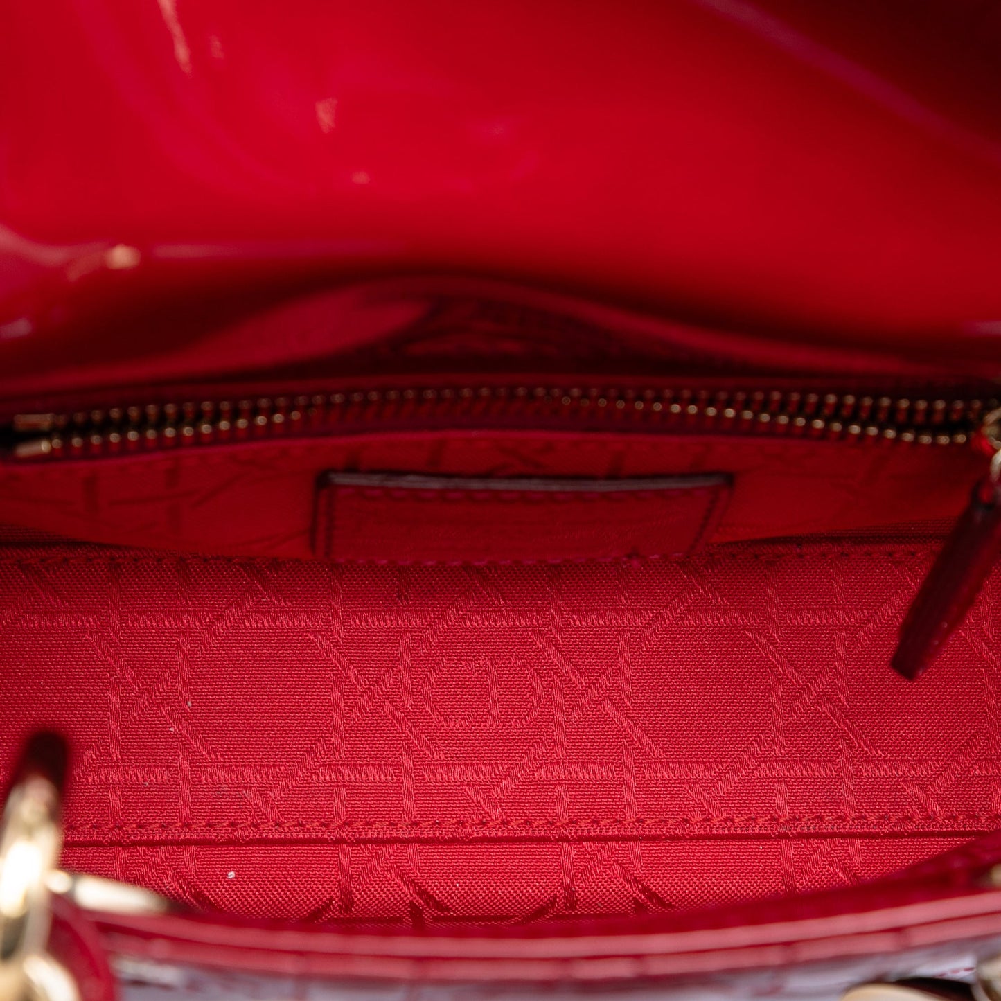 Dior Mini Patent Cannage Lady Dior