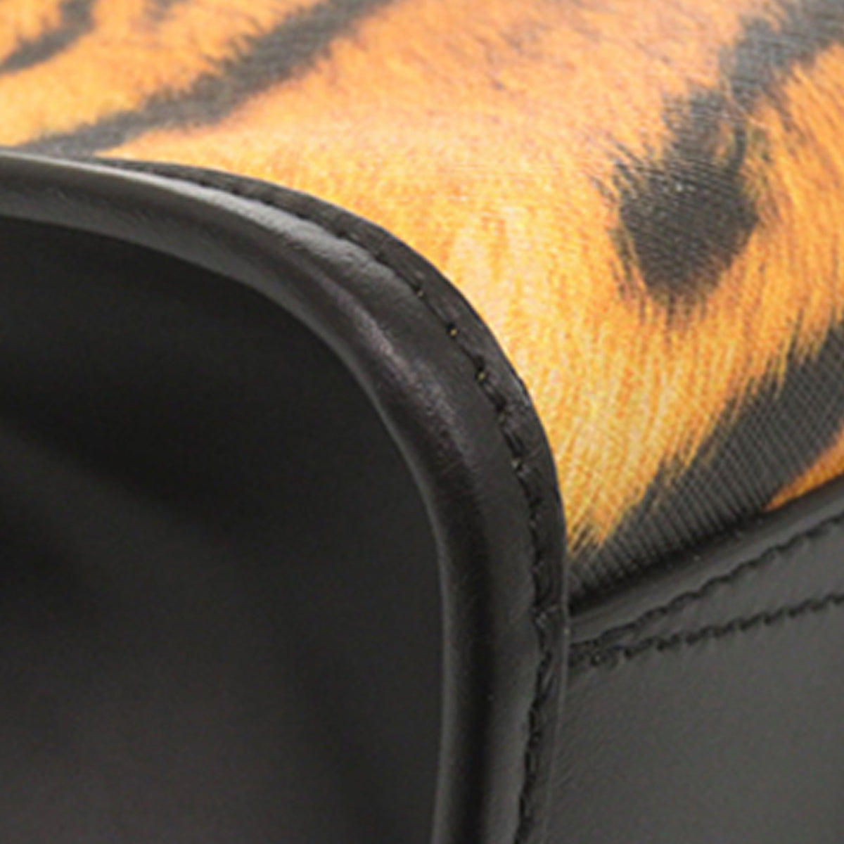 Burberry Tiger Printed Coated Canvas Slim Denny Vertical Tote