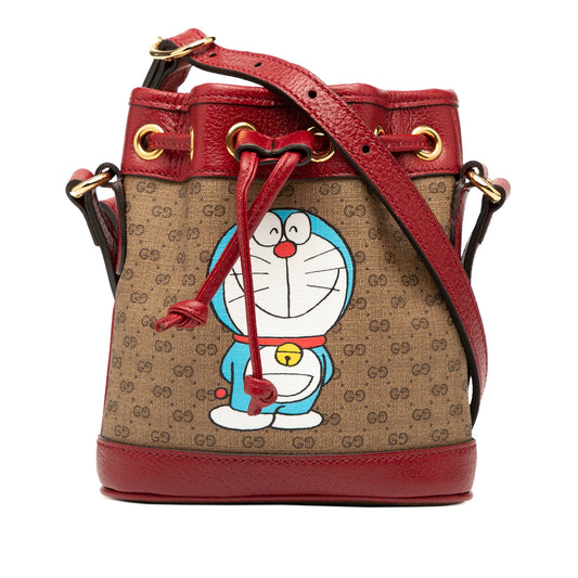 Gucci Micro GG Supreme Doraemon Bucket Bag