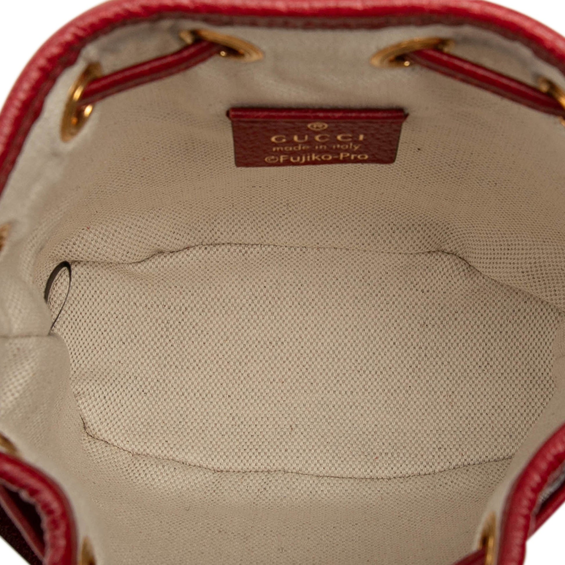 Gucci Micro GG Supreme Doraemon Bucket Bag