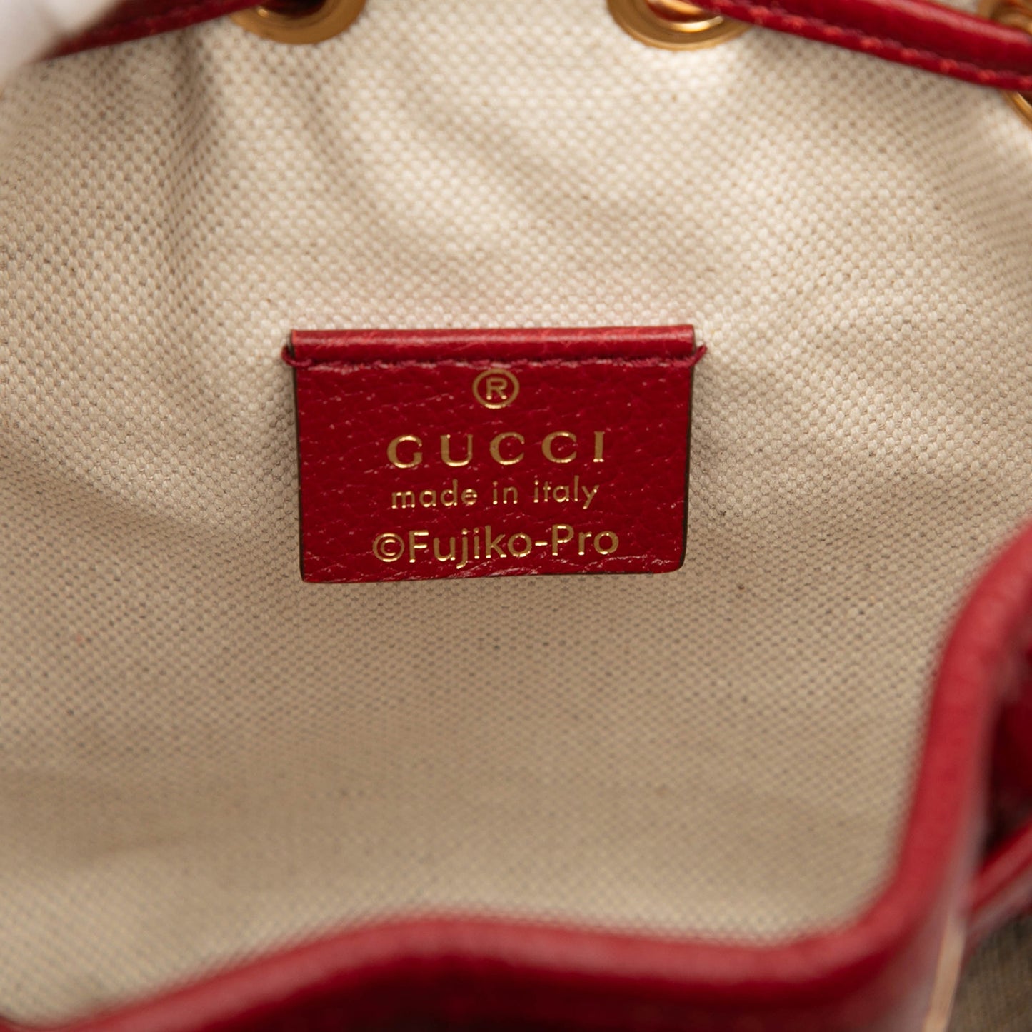 Gucci Micro GG Supreme Doraemon Bucket Bag