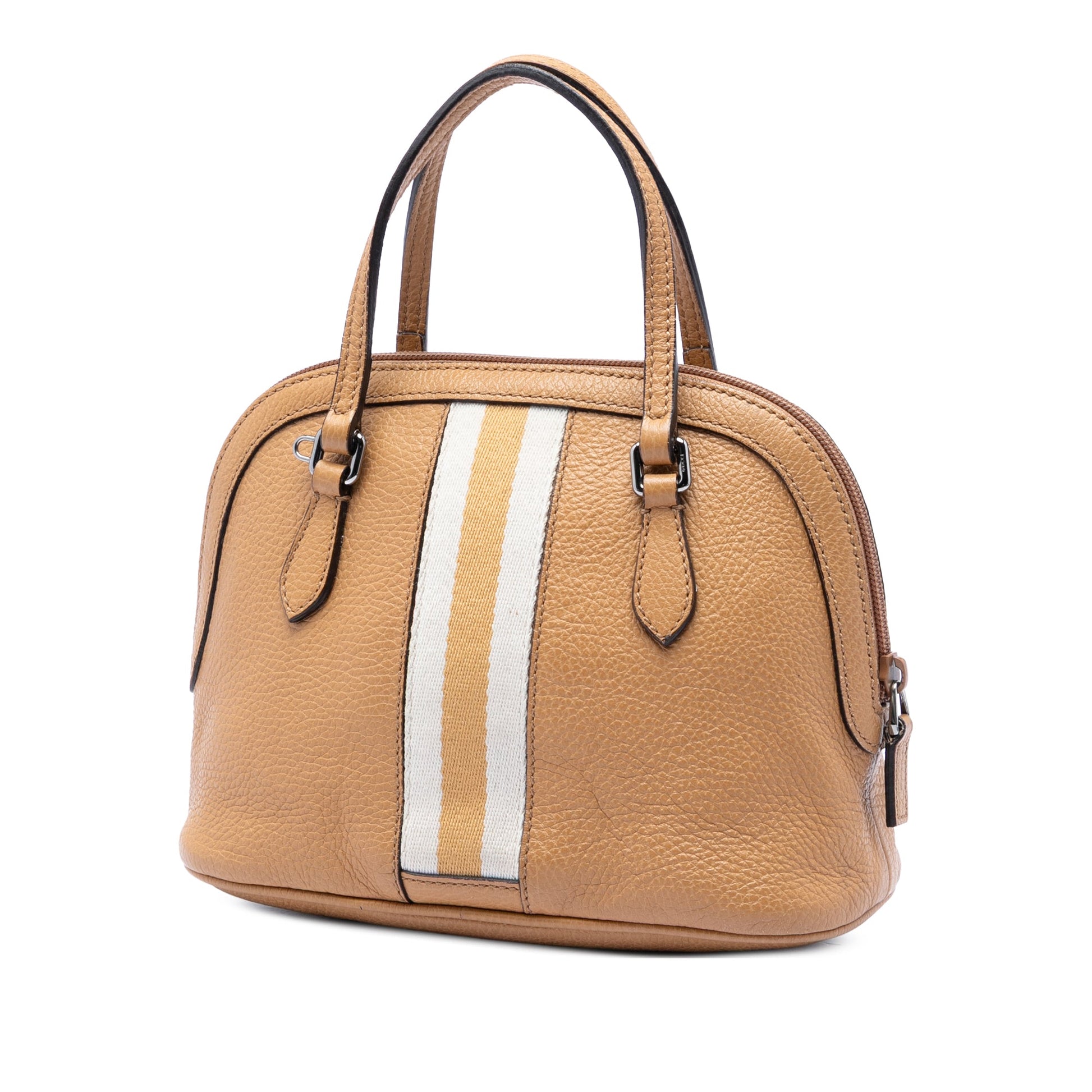 Gucci Mini Calfskin Web Dome Satchel