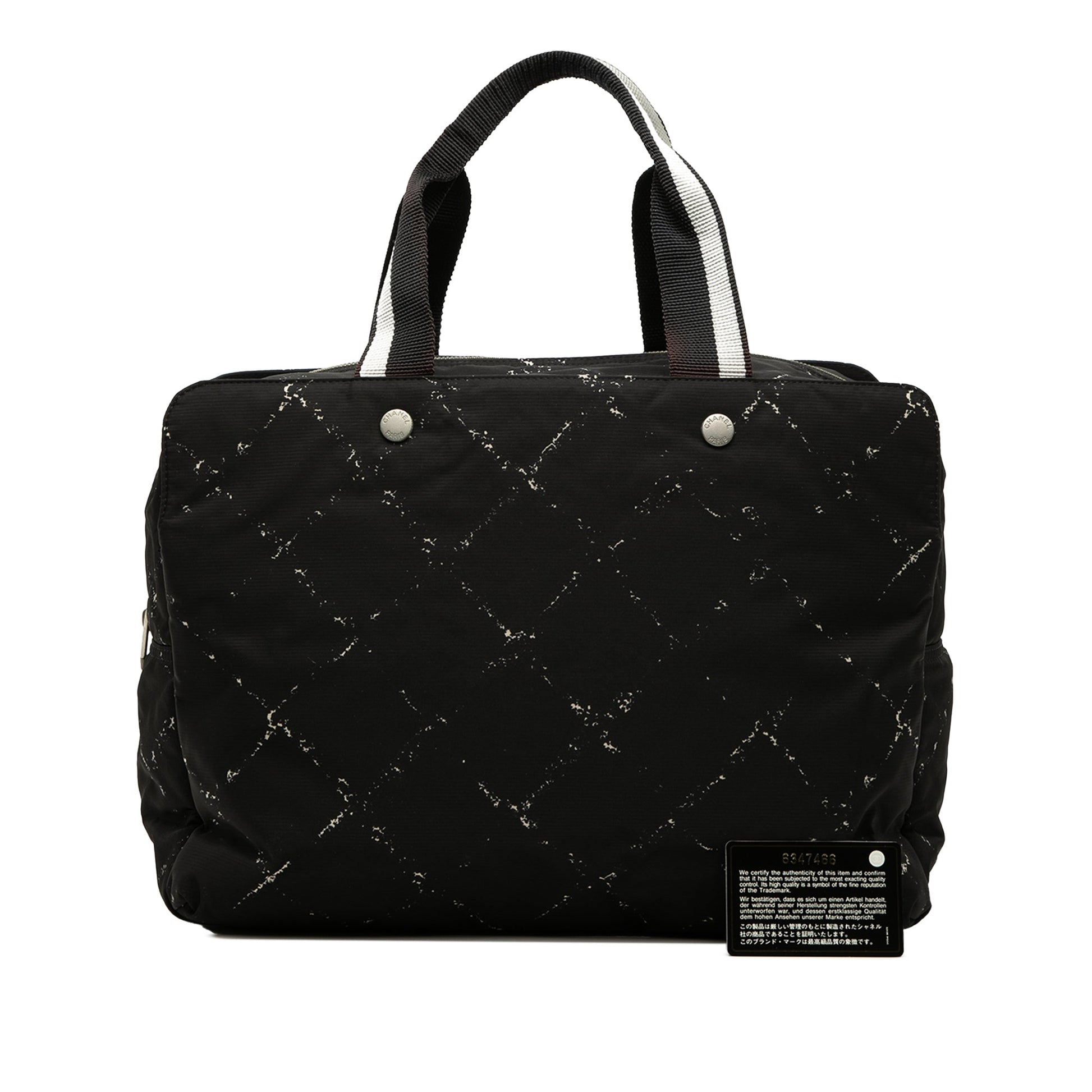 Chanel Old Travel Line Nylon Handbag
