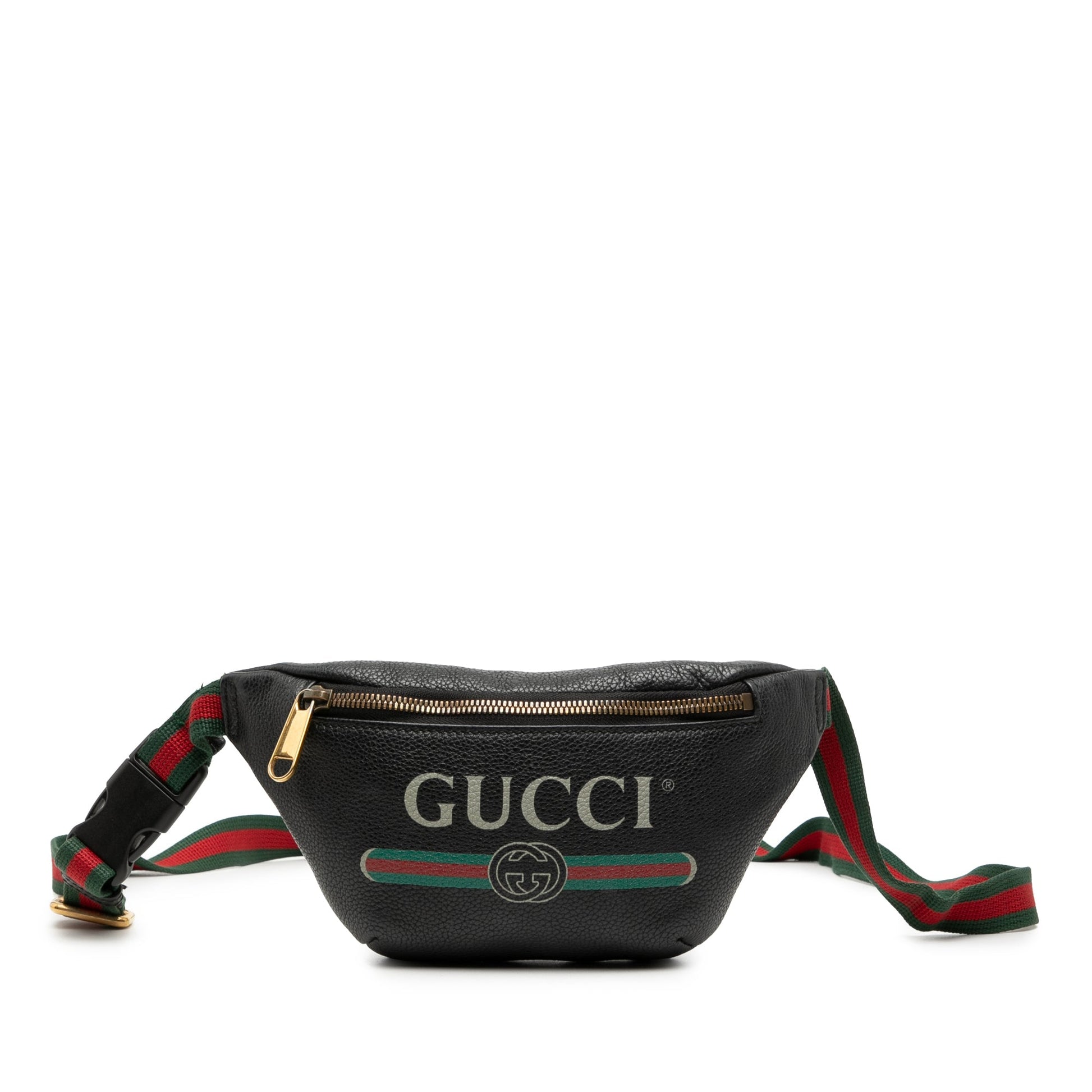 Gucci Small Grained Calfskin Logo Belt Bag