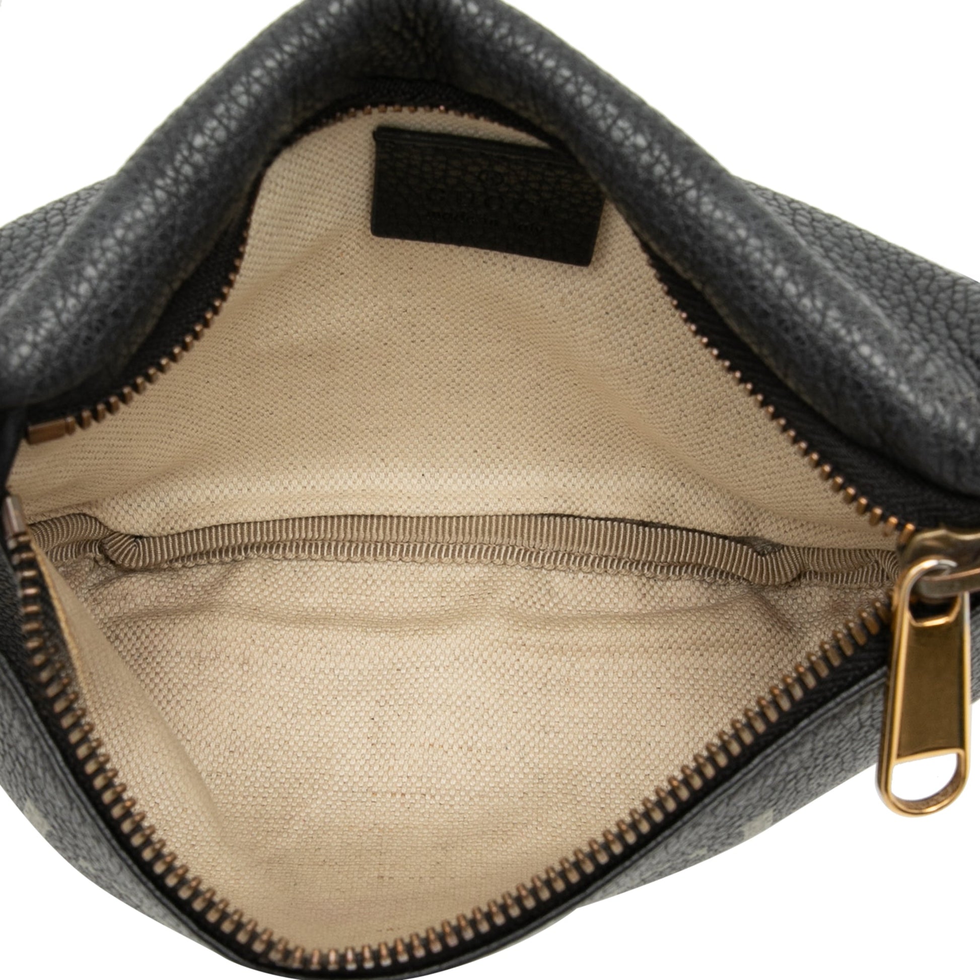 Gucci Small Grained Calfskin Logo Belt Bag