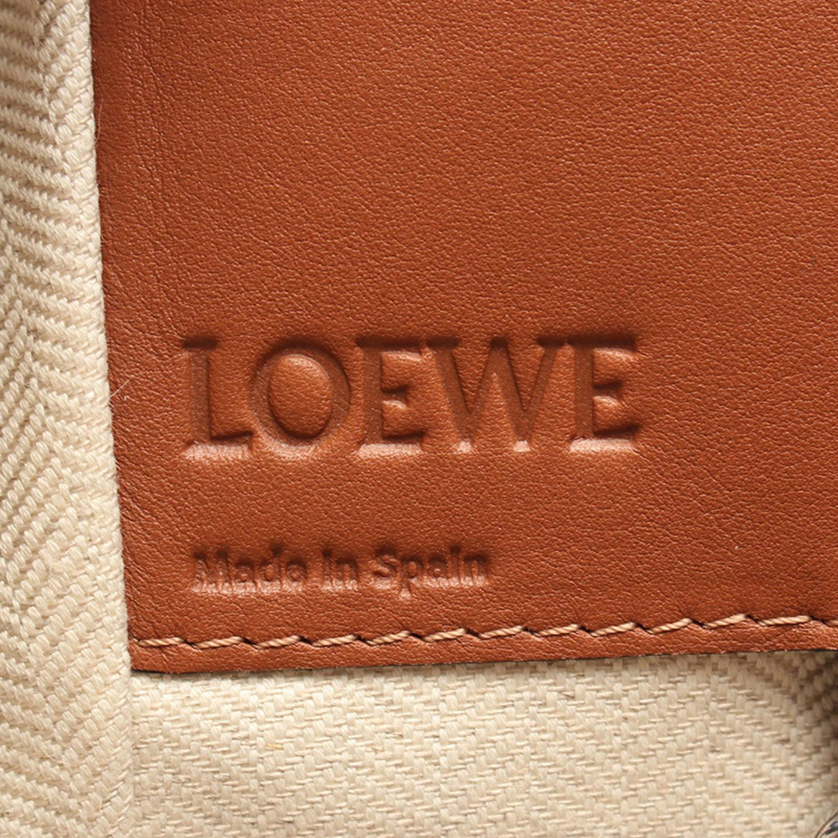 LOEWE Small Tricolor Leather Hammock Satchel
