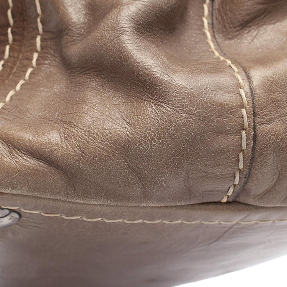 Prada Vitello Shine Tote — Brown