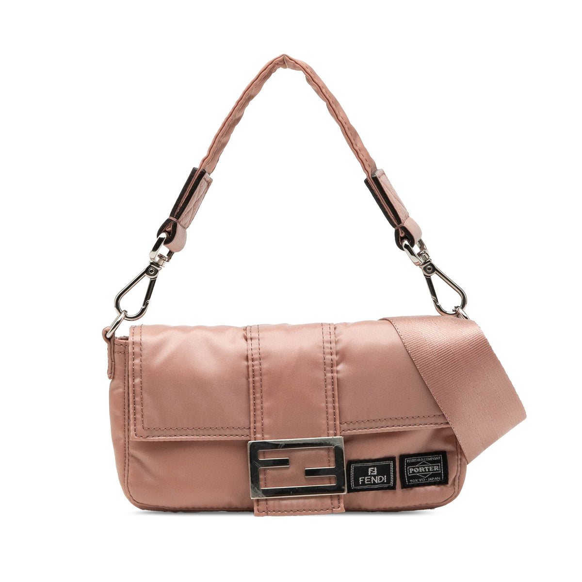 Fendi Porter Yoshida Nylon Baguette Satchel