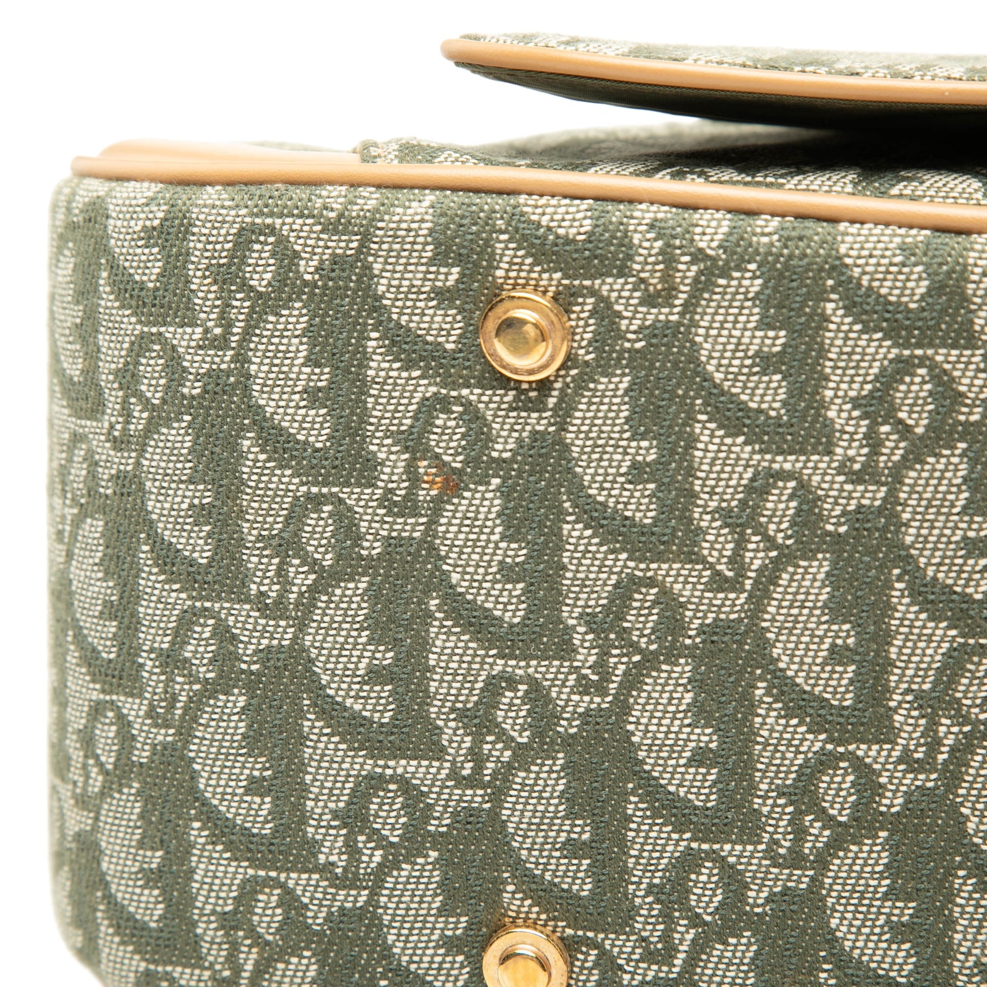 Dior Diorissimo Canvas Double Saddle Bowler Bag