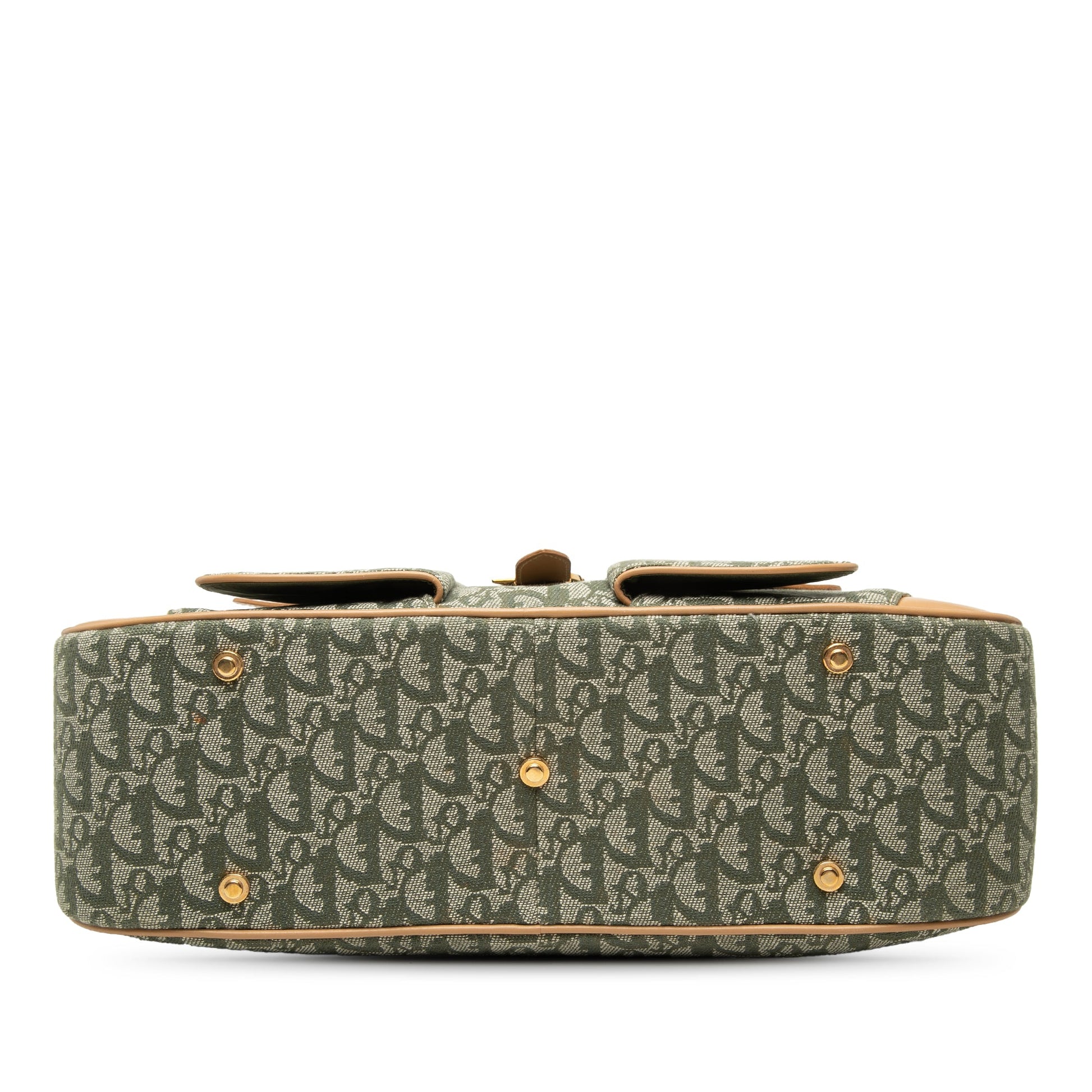 Dior Diorissimo Canvas Double Saddle Bowler Bag