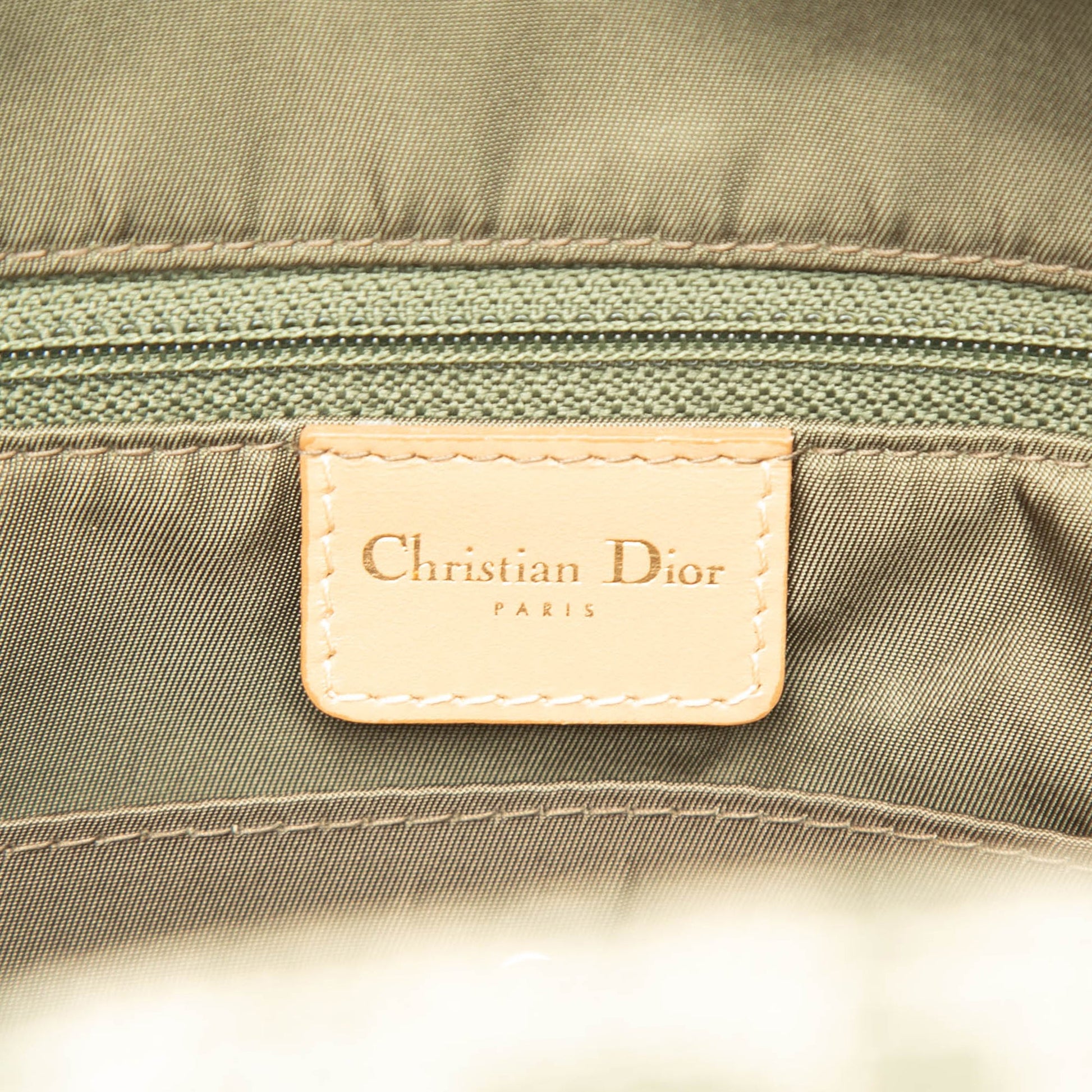 Dior Diorissimo Canvas Double Saddle Bowler Bag