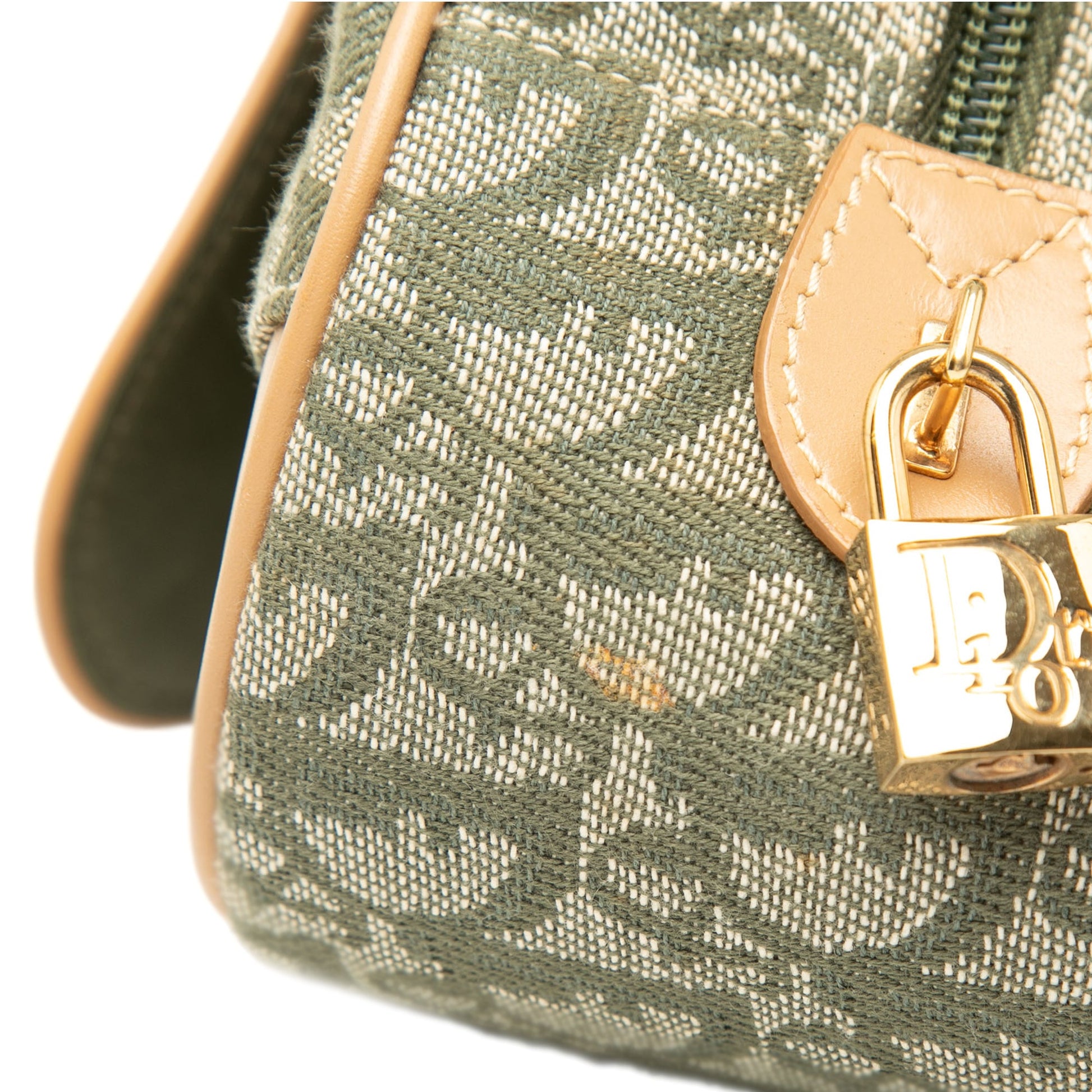 Dior Diorissimo Canvas Double Saddle Bowler Bag