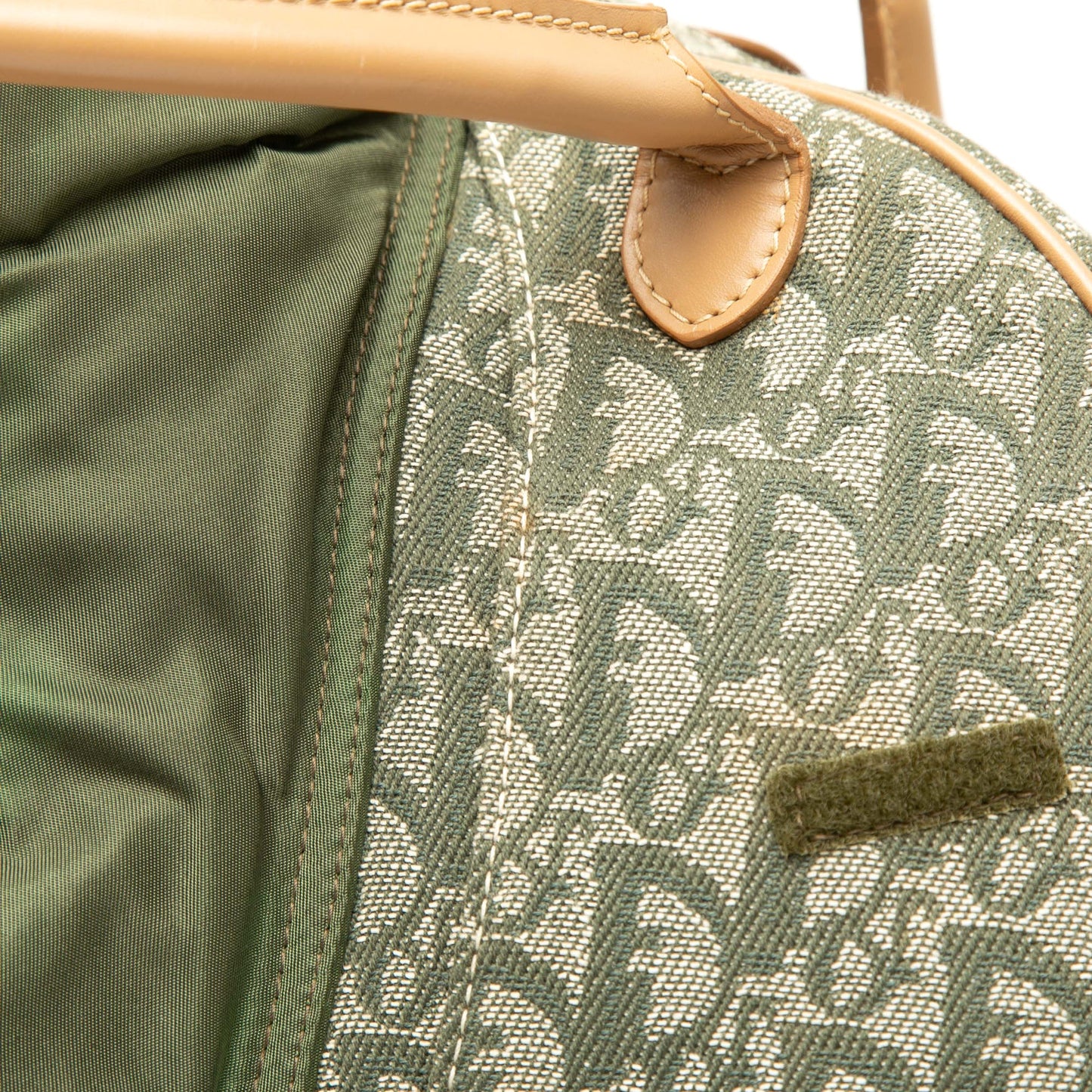 Dior Diorissimo Canvas Double Saddle Bowler Bag