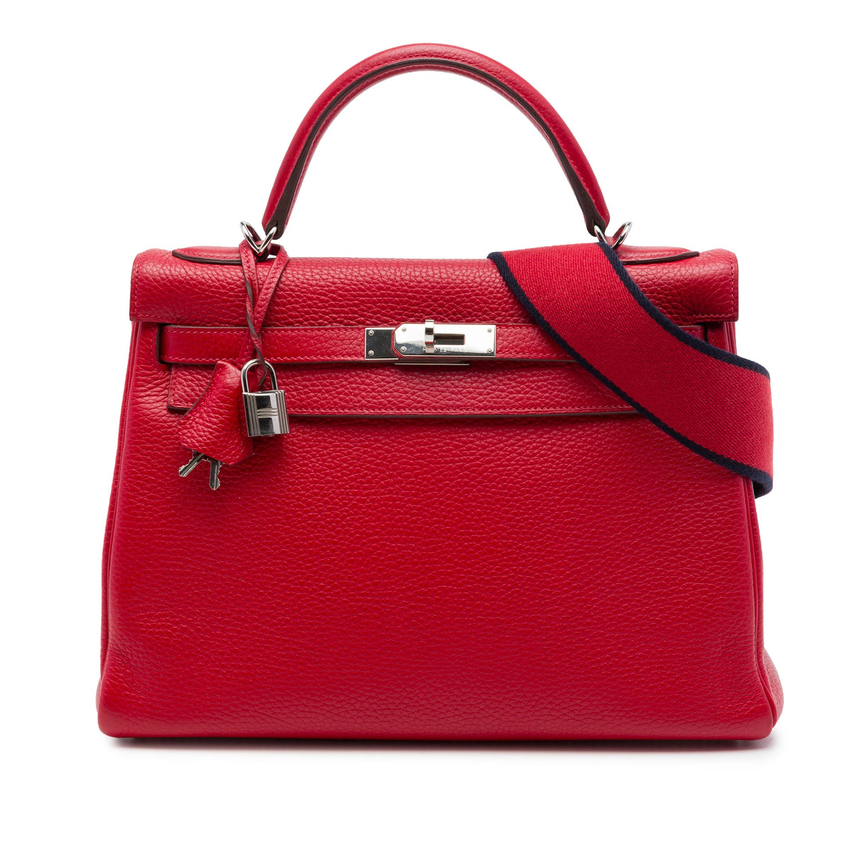 Hermès Togo Kelly II Retourne Amazone 32 — Red