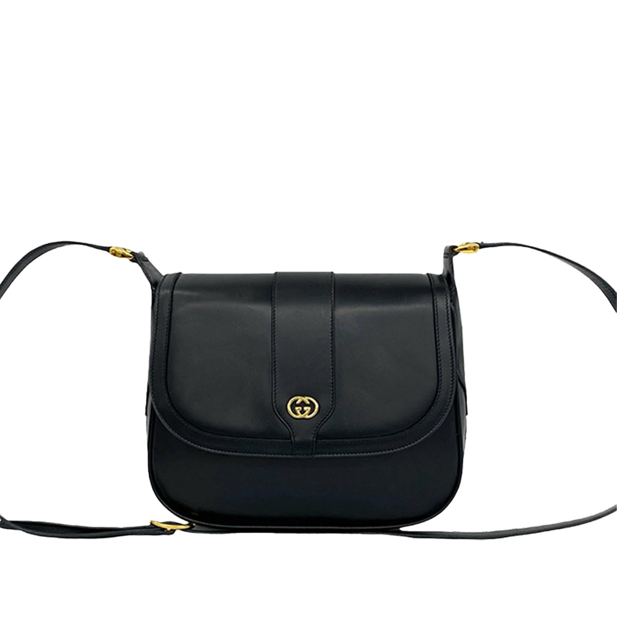 Gucci Leather Interlocking G Crossbody