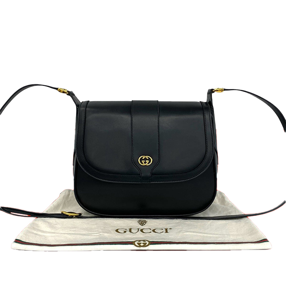 Gucci Leather Interlocking G Crossbody