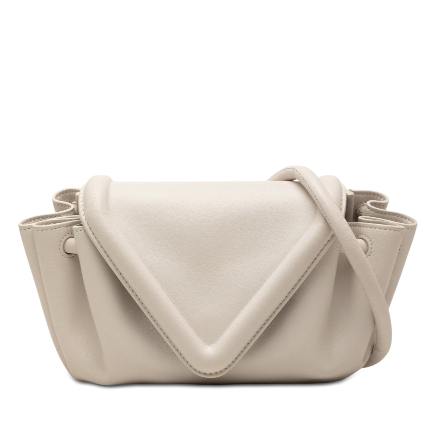 Bottega Veneta Small Lambskin Beak Crossbody