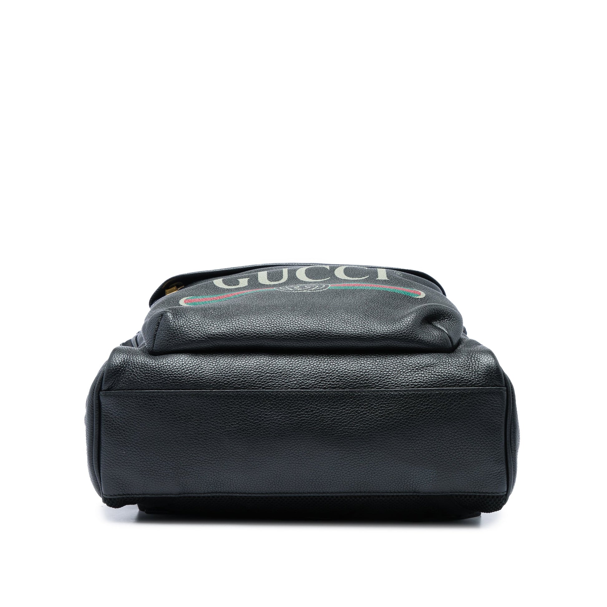 Gucci Leather Logo Backpack