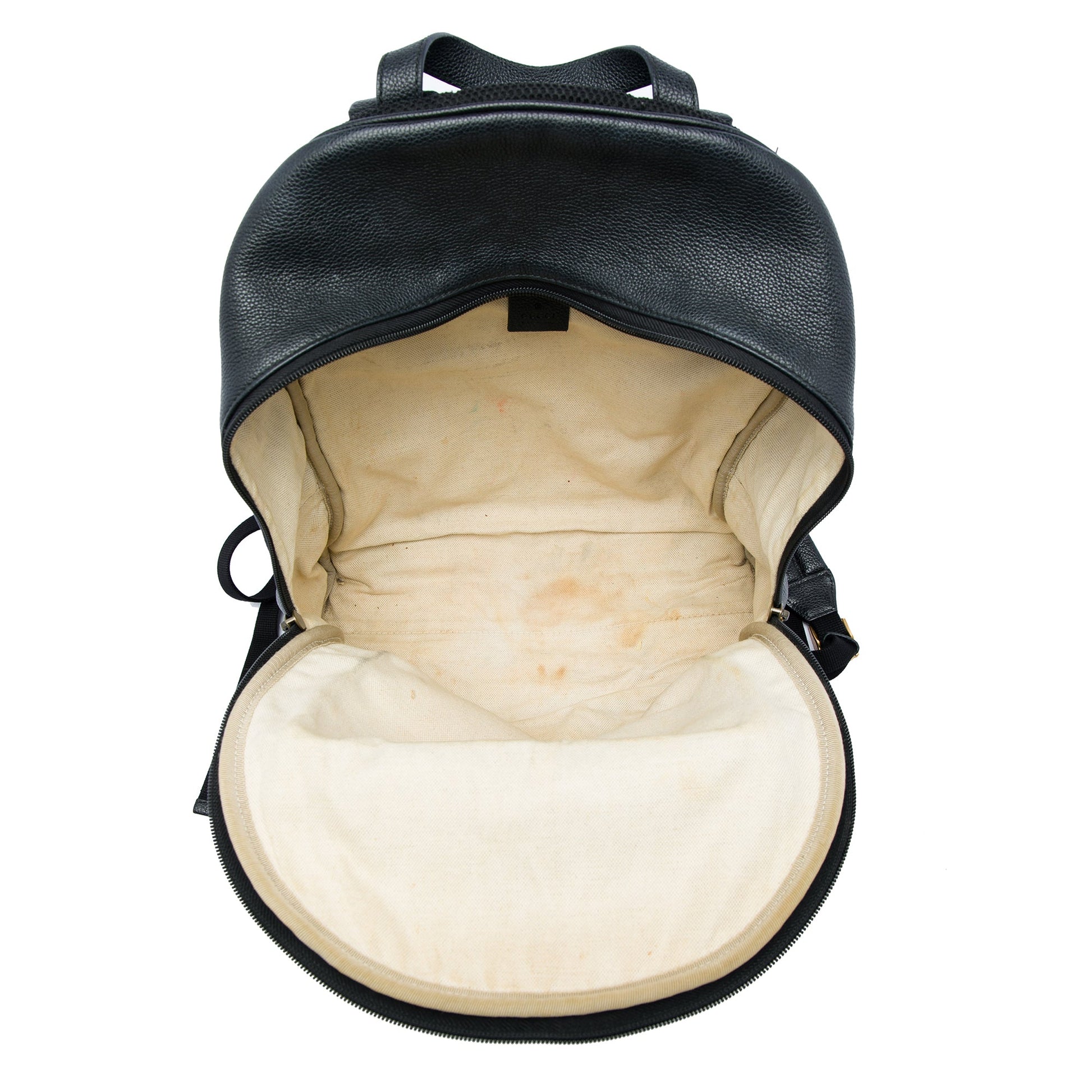 Gucci Leather Logo Backpack