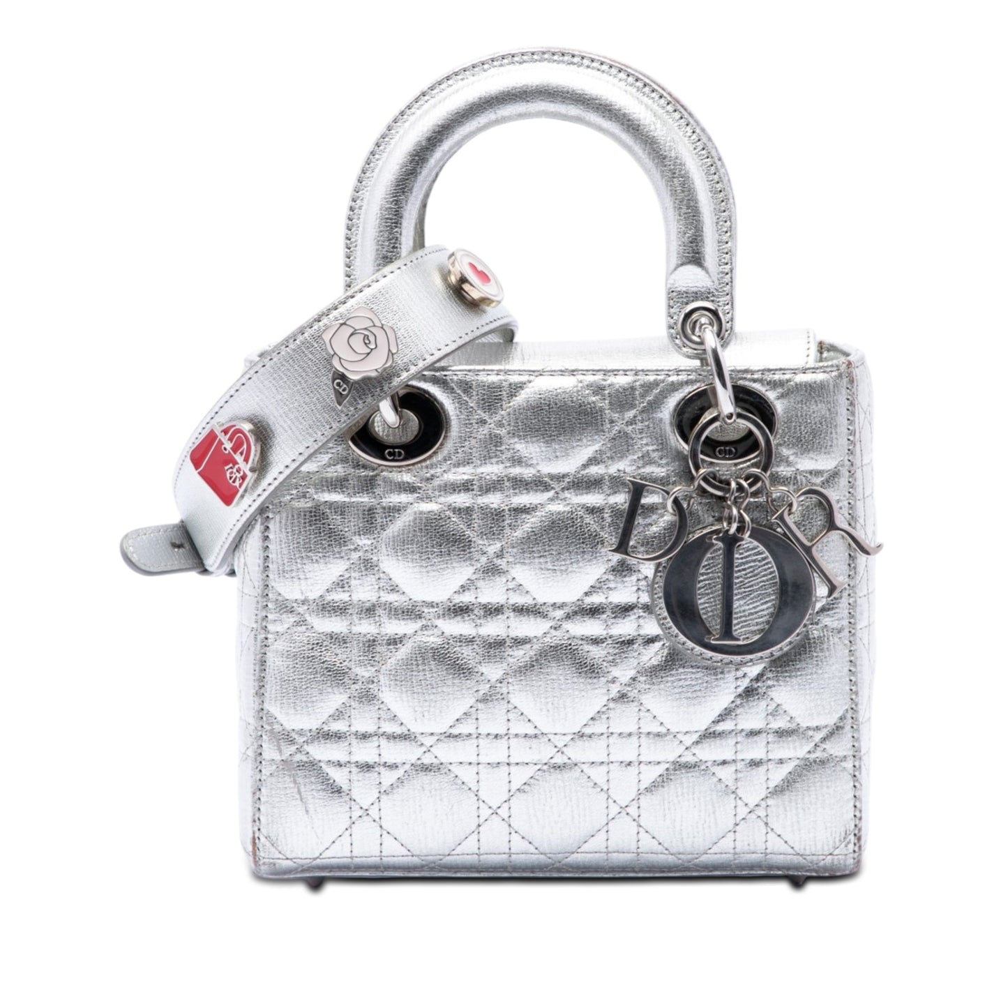Dior Small Metallic Grained Calfskin Cannage My ABCDior Lady Dior