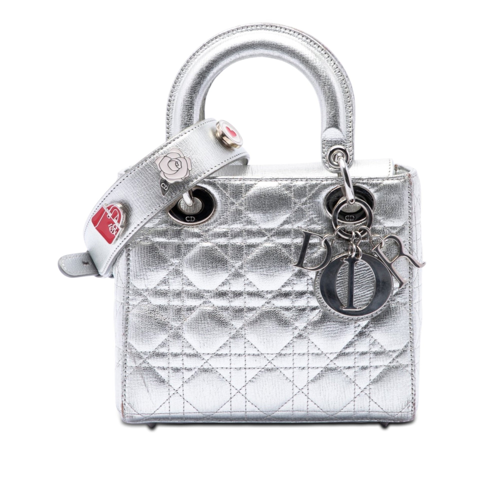 Dior Small Metallic Grained Calfskin Cannage My ABCDior Lady Dior