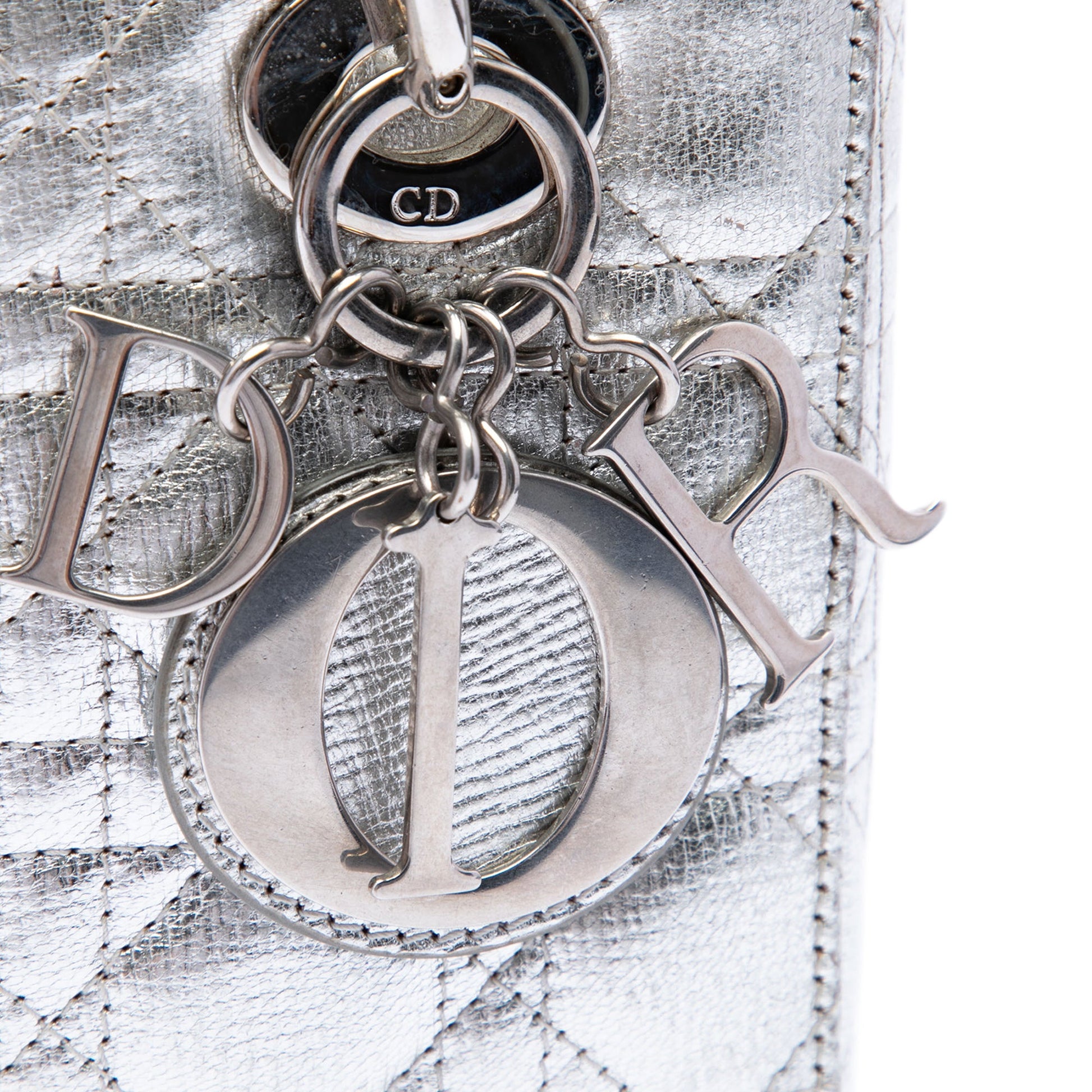 Dior Small Metallic Grained Calfskin Cannage My ABCDior Lady Dior