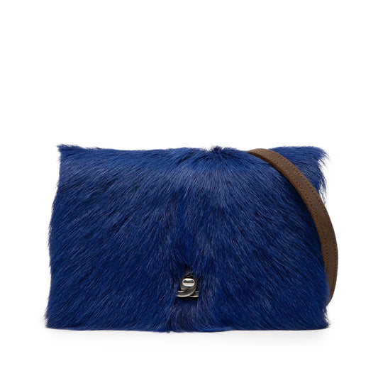 Chanel Paris Edinburgh Fur and Distressed Leather Wallet on Chain