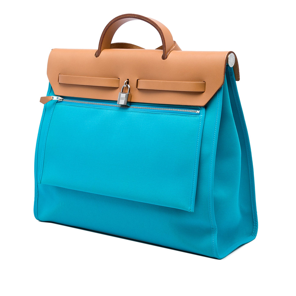 Hermès Toile Verso Herbag Zip 39 — Blue