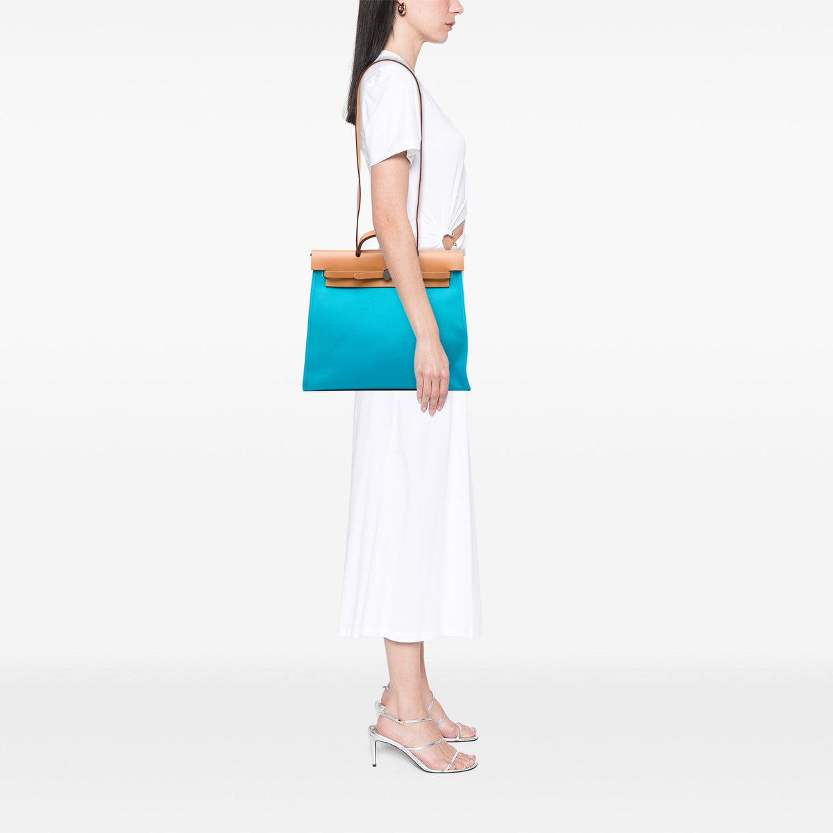 Hermès Toile Verso Herbag Zip 39 — Blue
