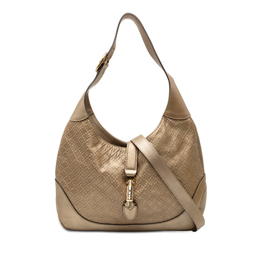 Gucci Diamante Leather Jackie O Bouvier Shoulder Bag