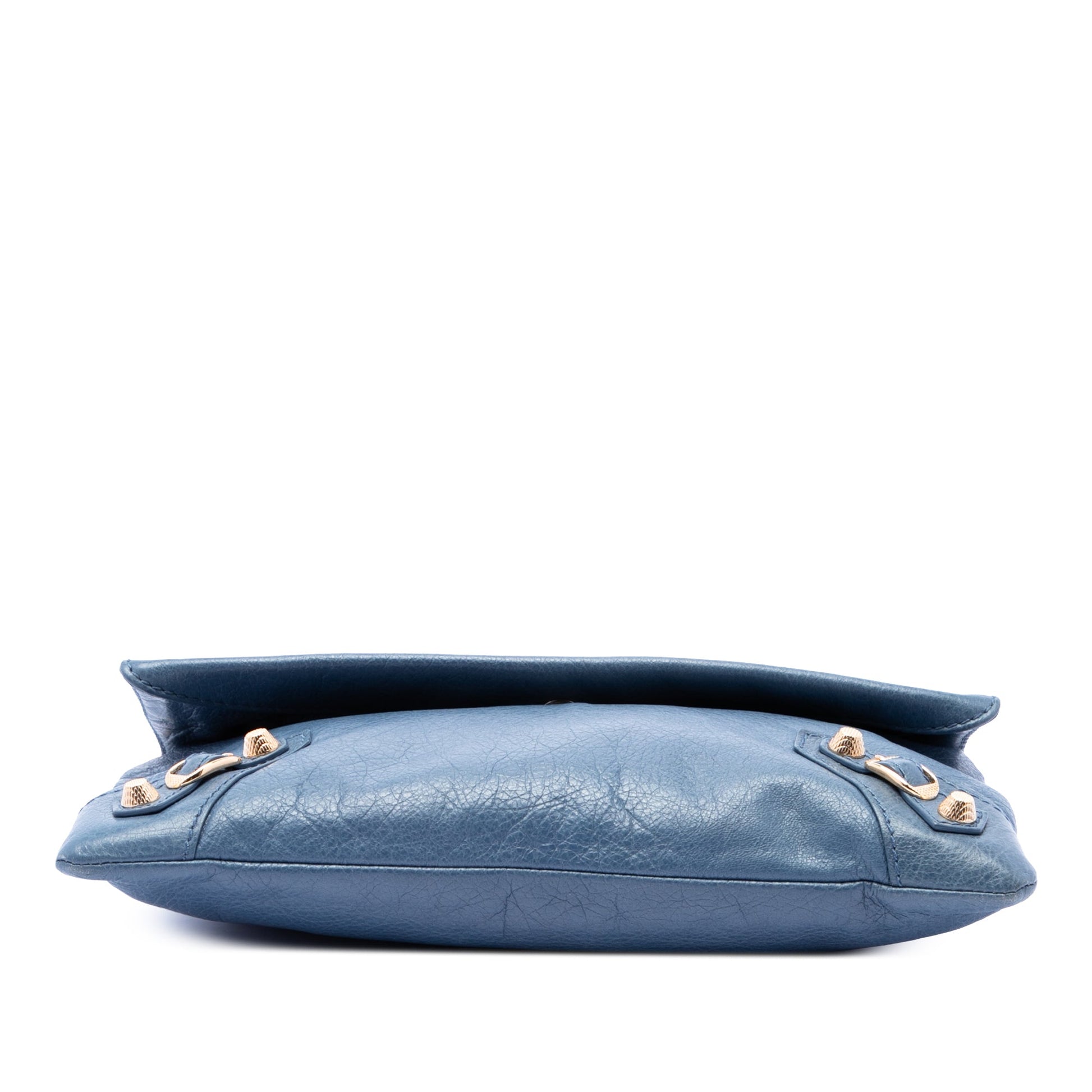 Balenciaga Lambskin Motocross Giant 12 Envelope Clutch With Strap