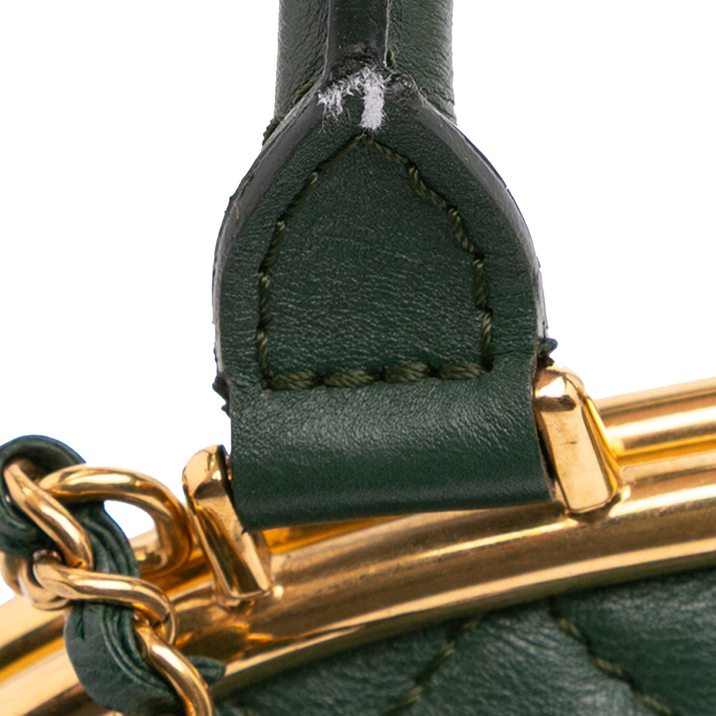 Chanel Small Quilted Calfskin Colosseum Lock Frame Bowling Bag