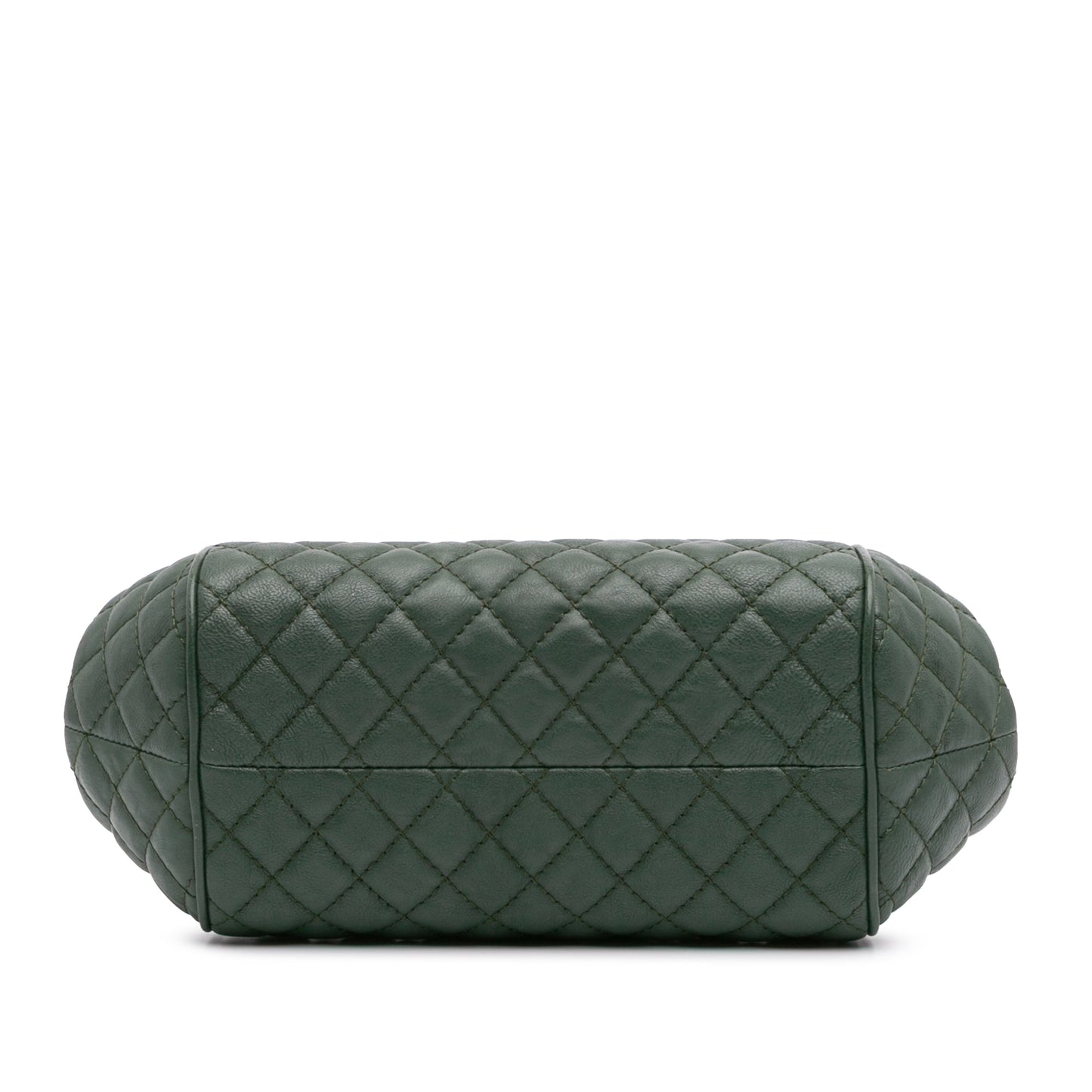 Chanel Small Quilted Calfskin Colosseum Lock Frame Bowling Bag