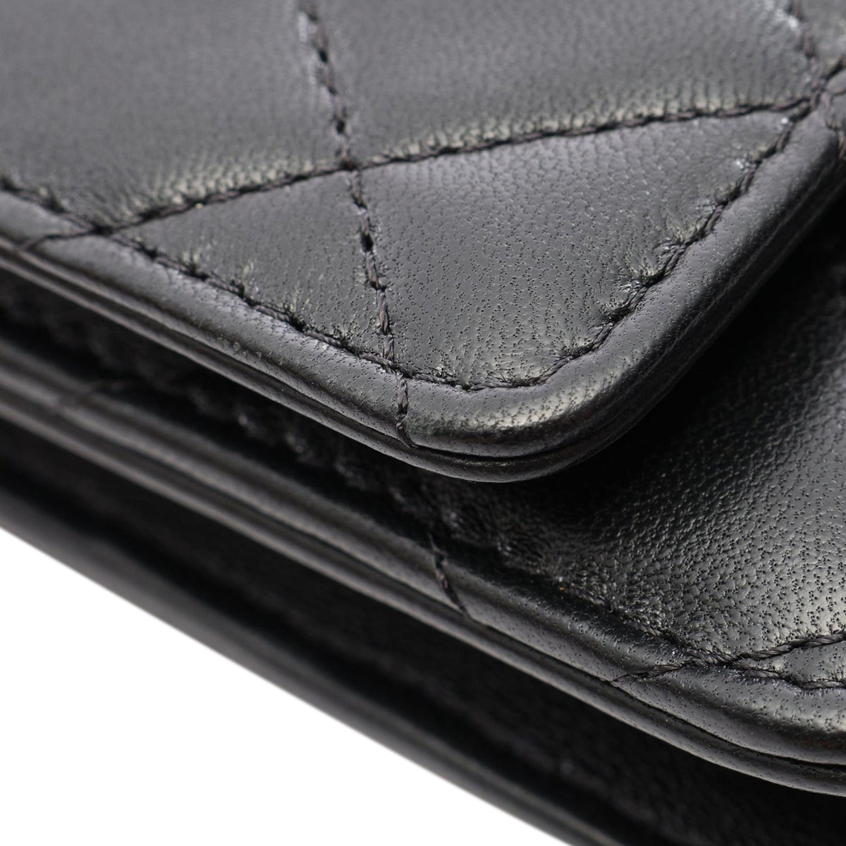 Chanel CC Quilted Lambskin Wallet On Chain