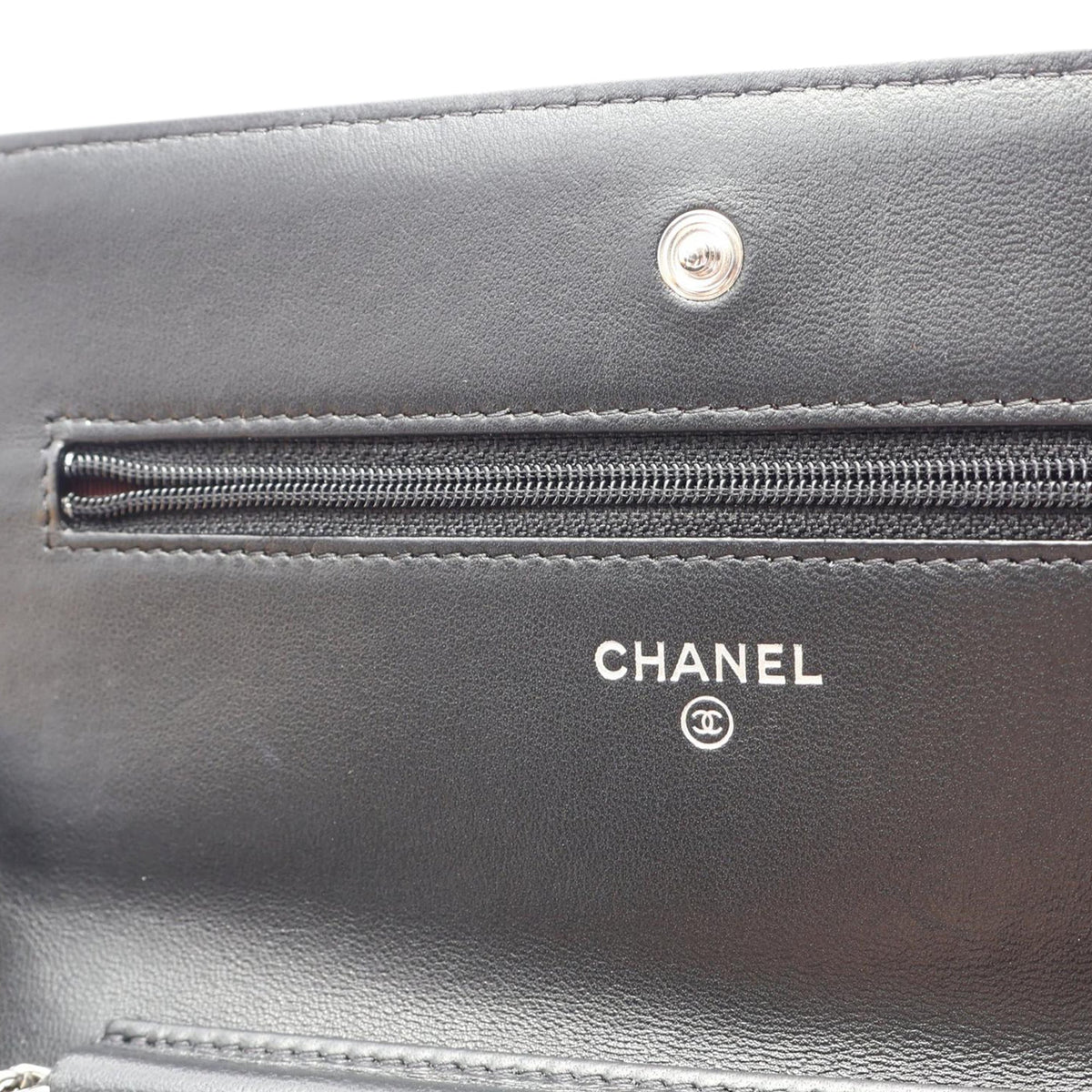 Chanel CC Quilted Lambskin Wallet On Chain