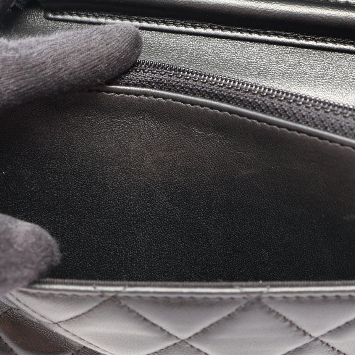 Chanel CC Quilted Lambskin Wallet On Chain
