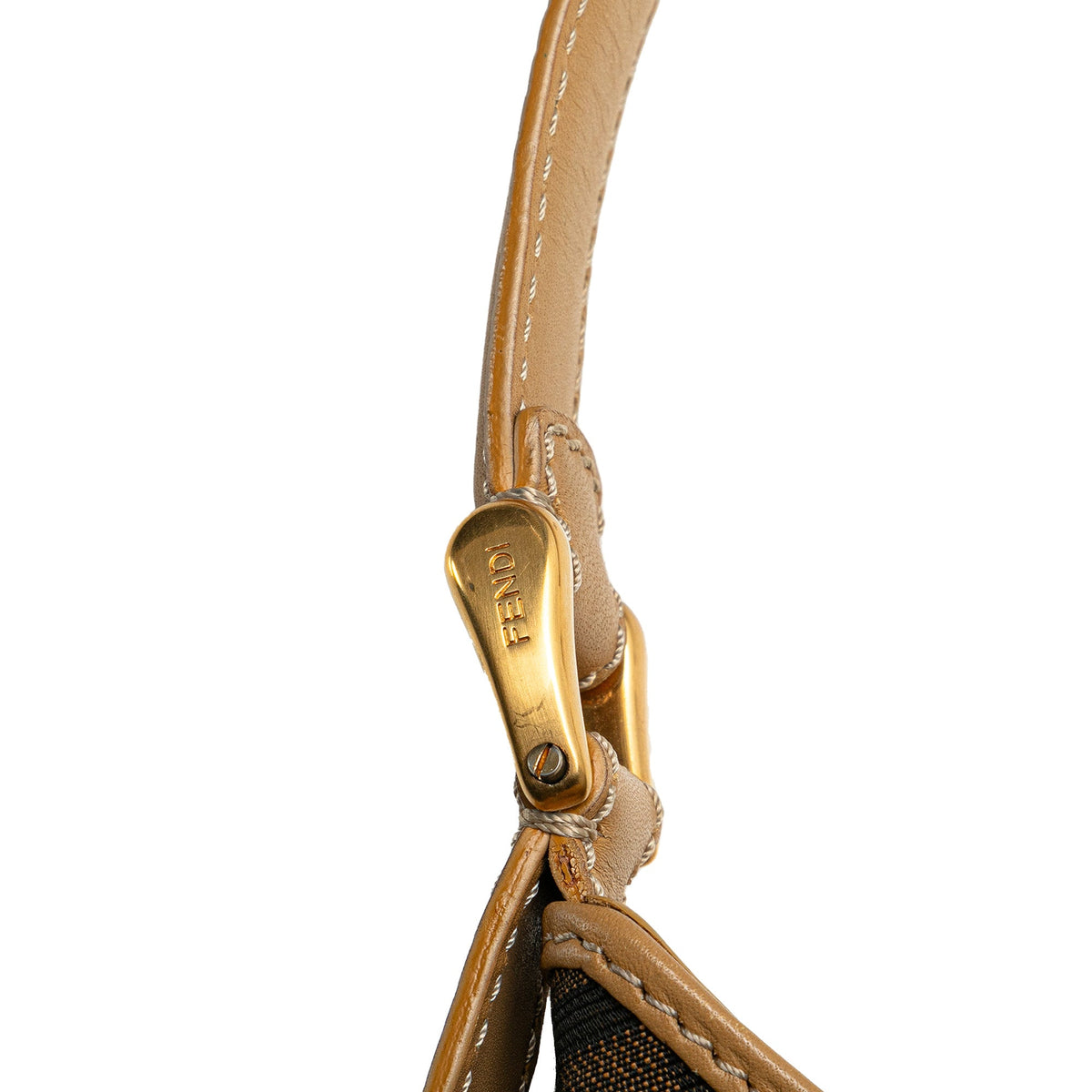 Fendi Zucca Canvas Hobo — Brown