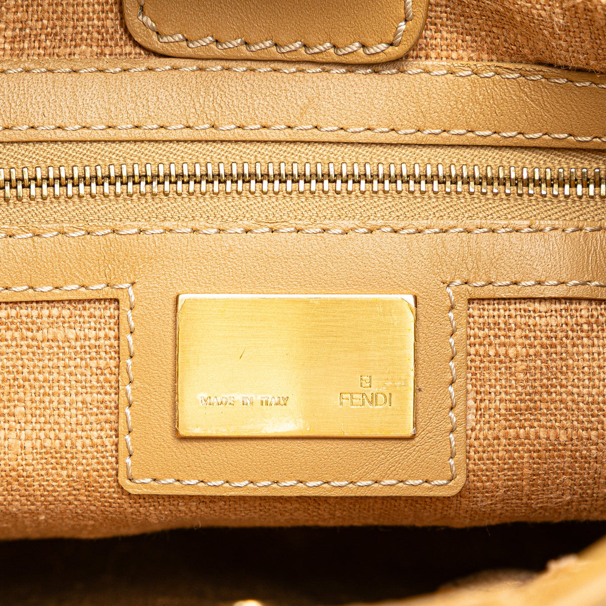 Fendi Zucca Canvas Hobo — Brown