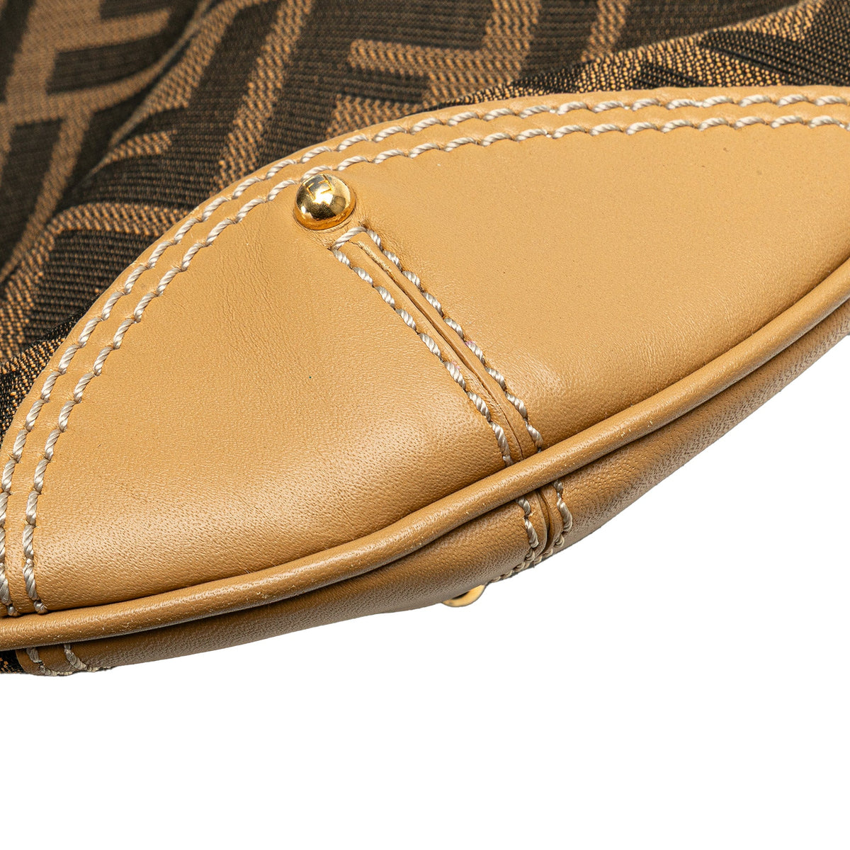 Fendi Zucca Canvas Hobo — Brown