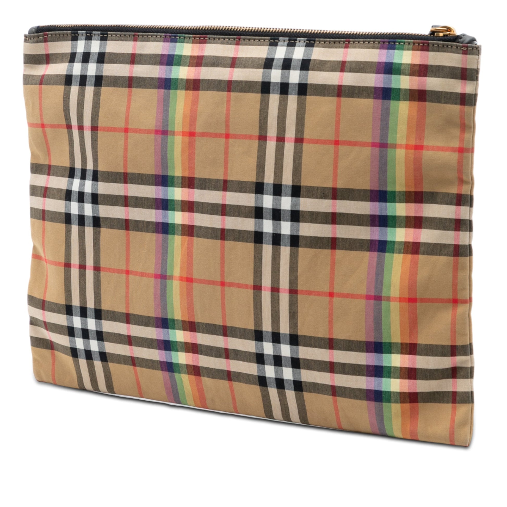 Burberry House Check Canvas Rainbow Clutch