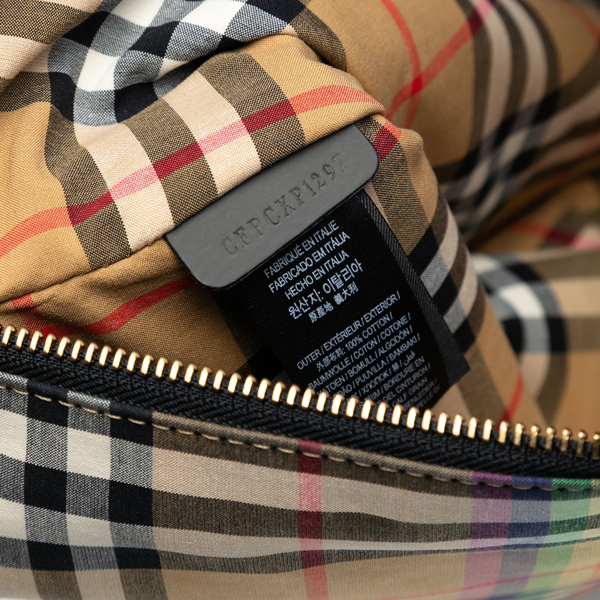 Burberry House Check Canvas Rainbow Clutch
