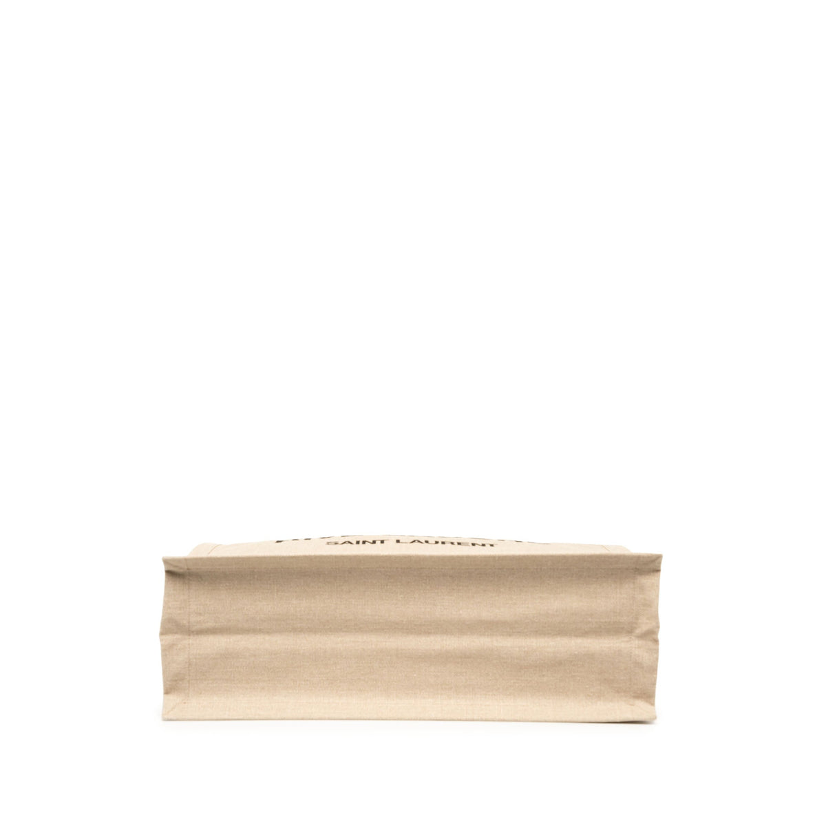 Saint Laurent Large Canvas Rive Gauche Tote — Brown