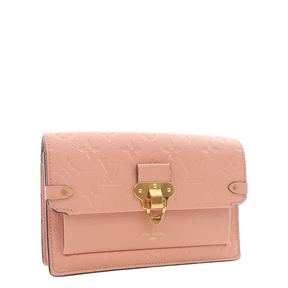 Louis Vuitton Monogram Empreinte Vavin Wallet on Chain — Pink