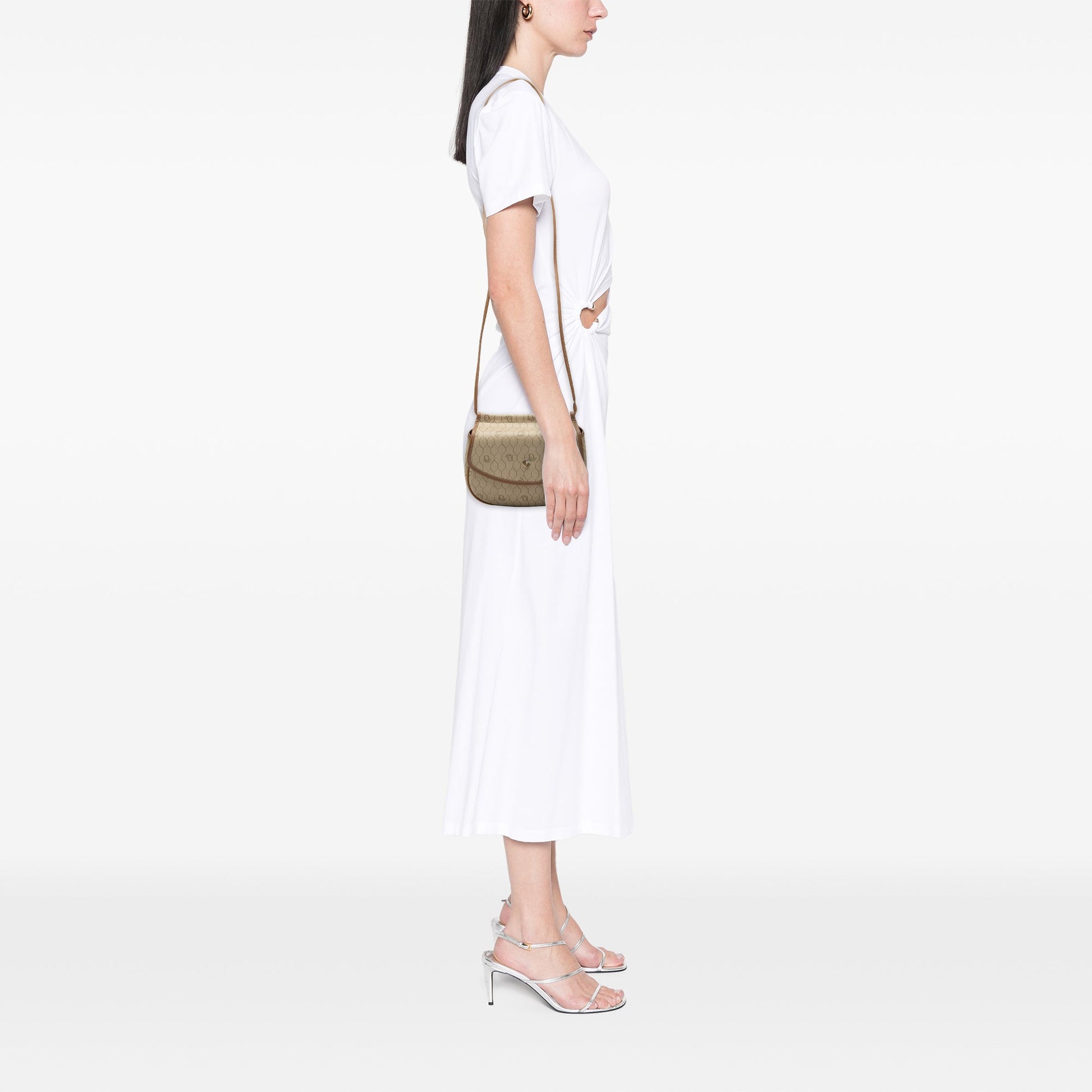 Dior Honeycomb Coated Canvas Crossbody