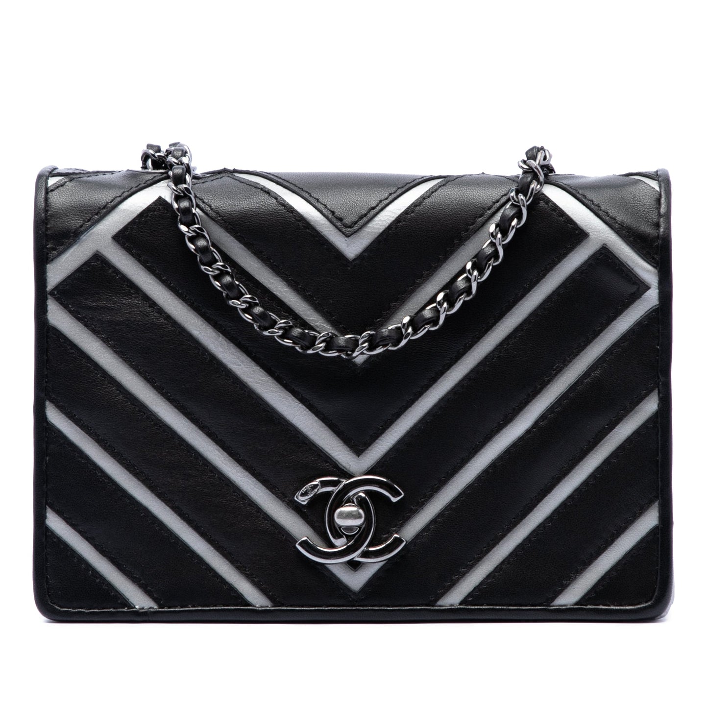 Chanel Small Chevron Lambskin Couture Flap
