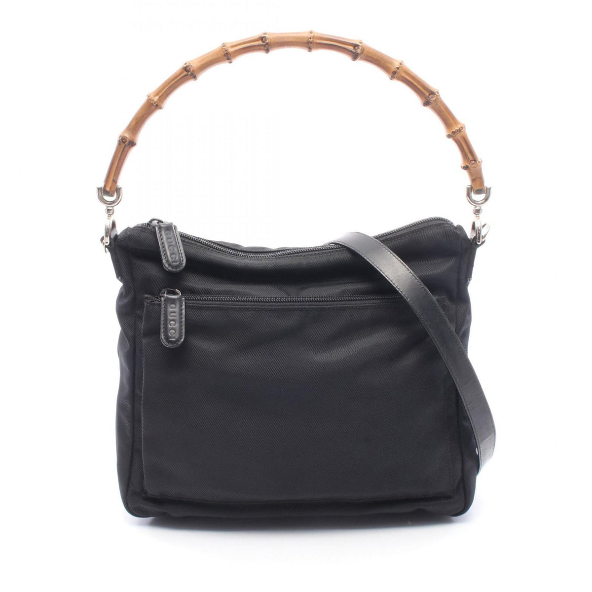 Gucci Canvas Bamboo Satchel