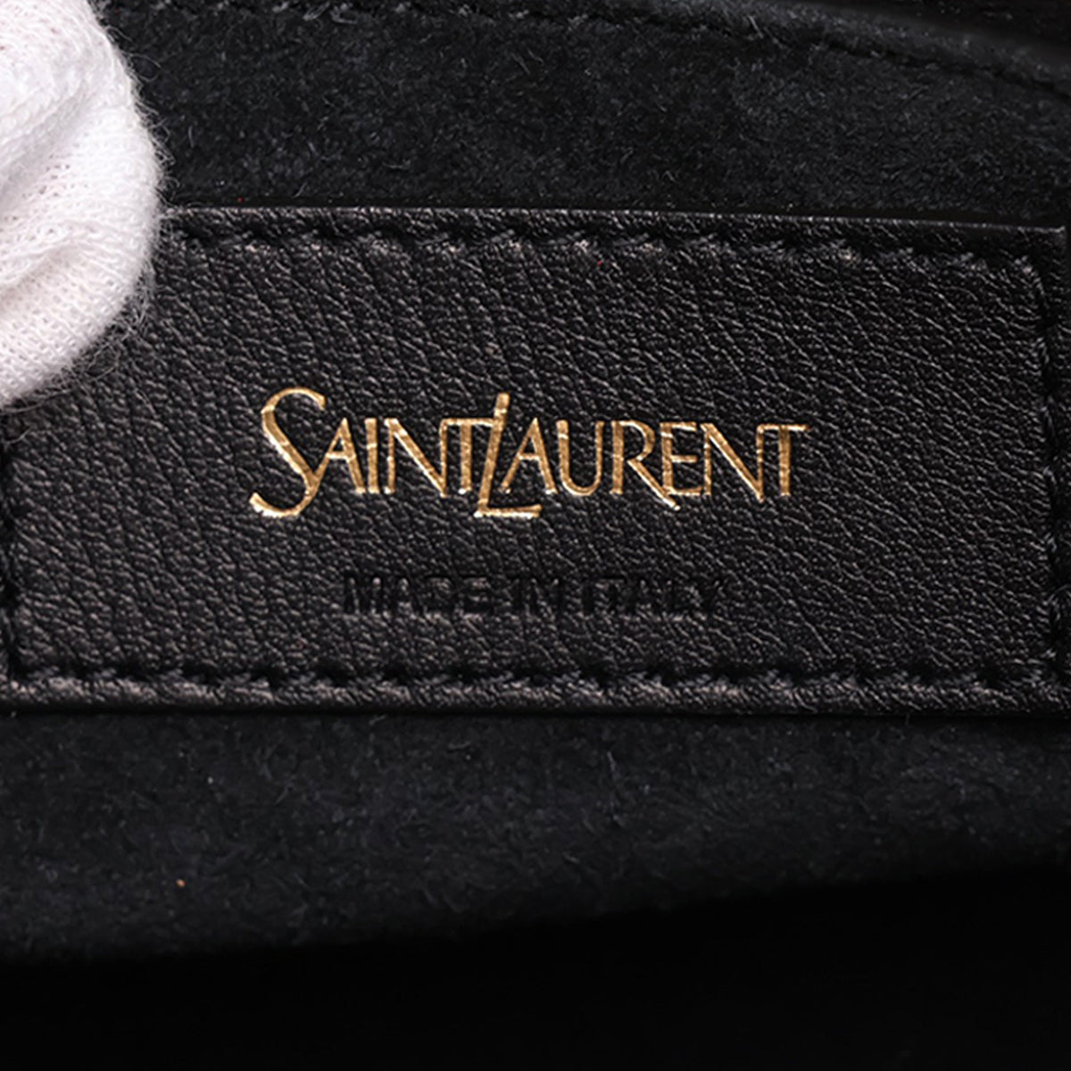 Saint Laurent Leather Y Tote — Black